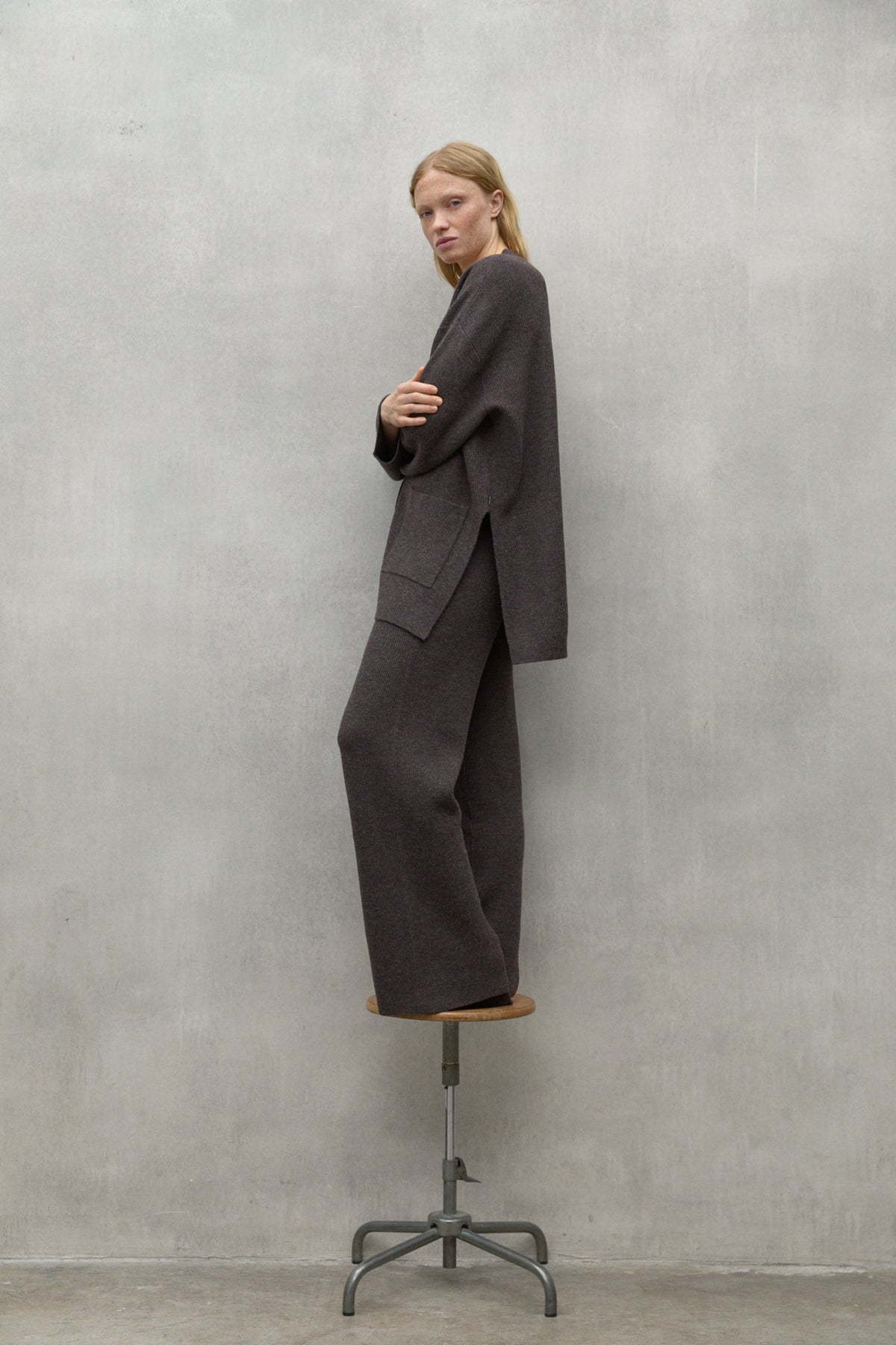 DARK BROWN CIPRE TROUSERS