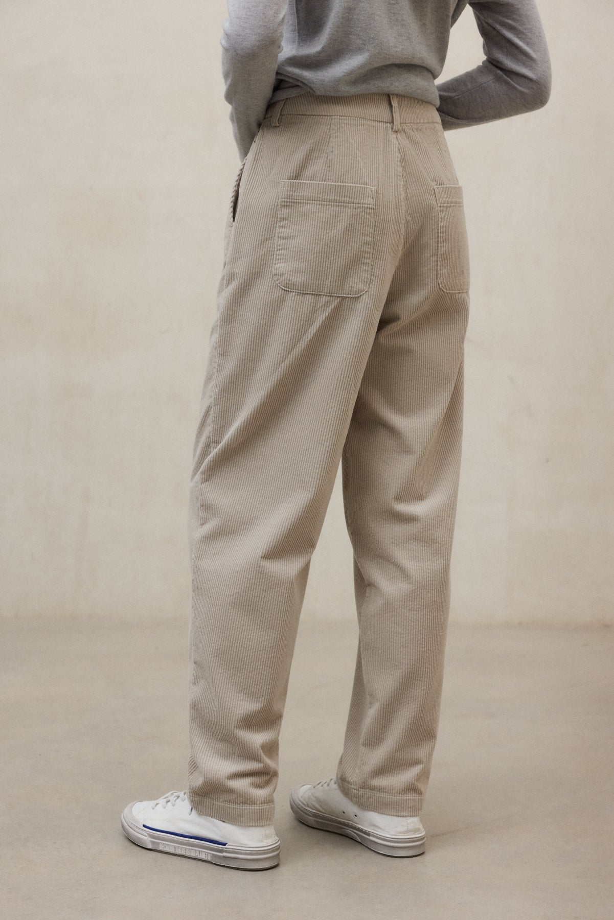 BEIGE FIORA TROUSERS