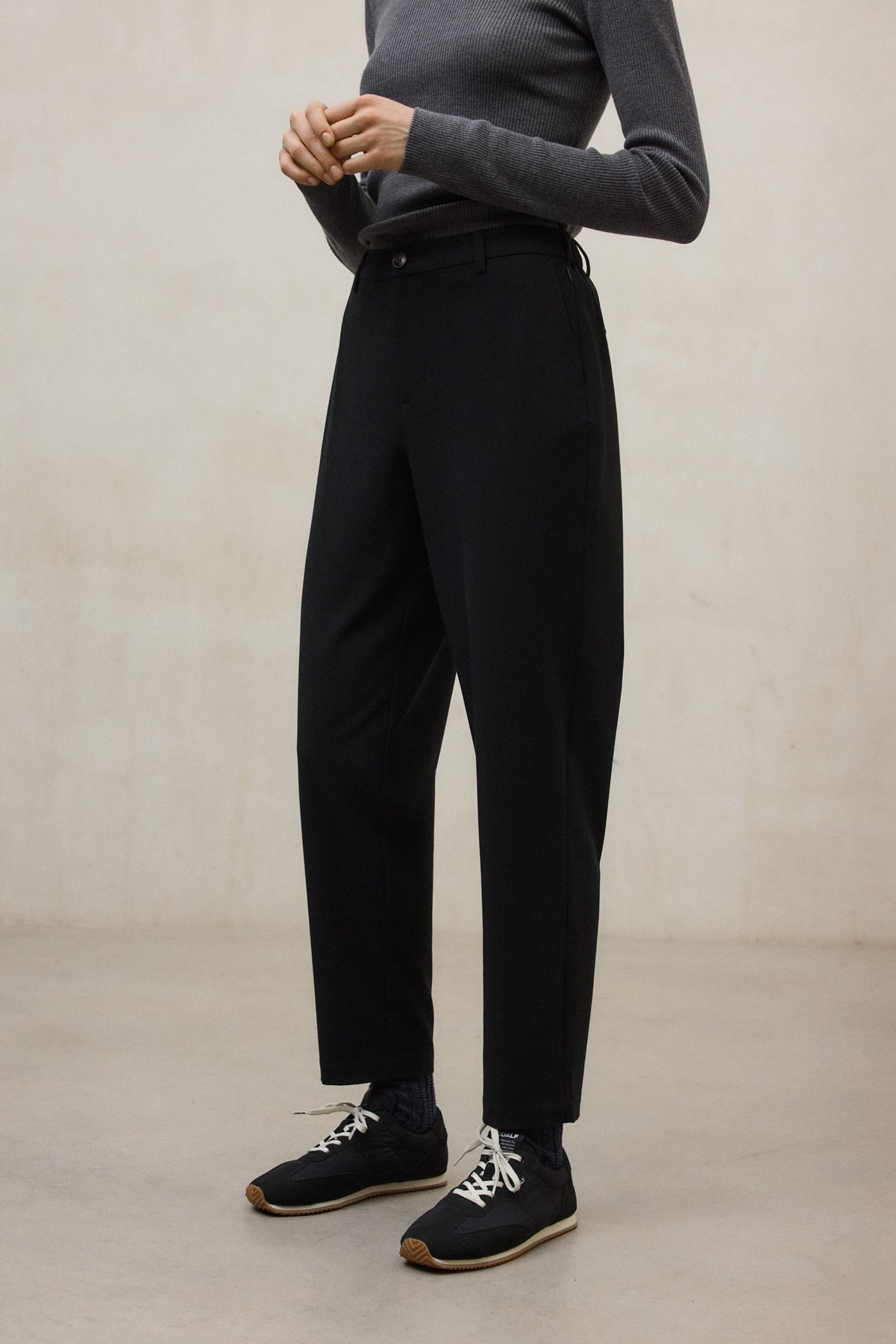 BLACK GALIA TROUSERS