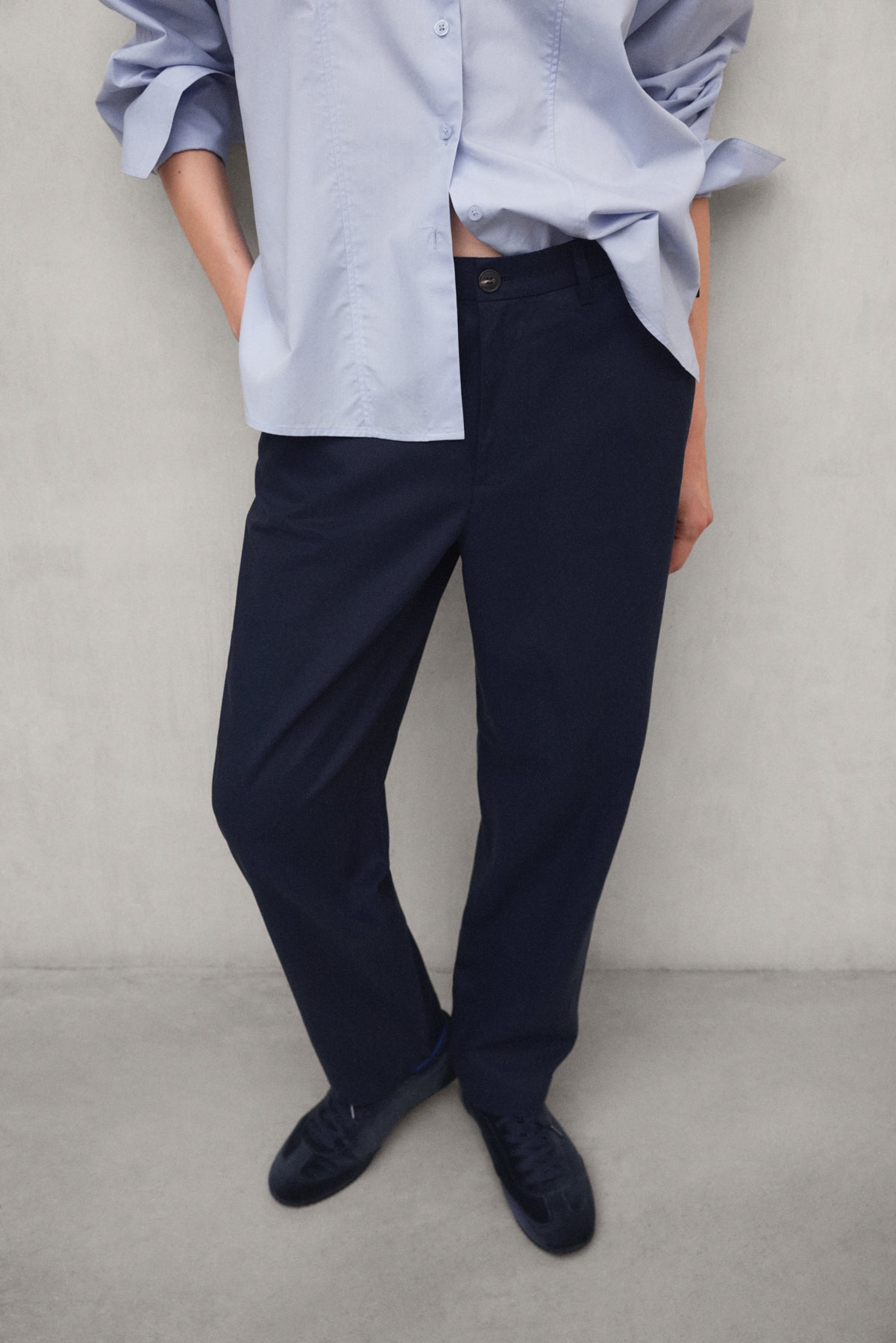 TECHNISCHE BAUMWOLLHOSE GALIA MARINEBLAU