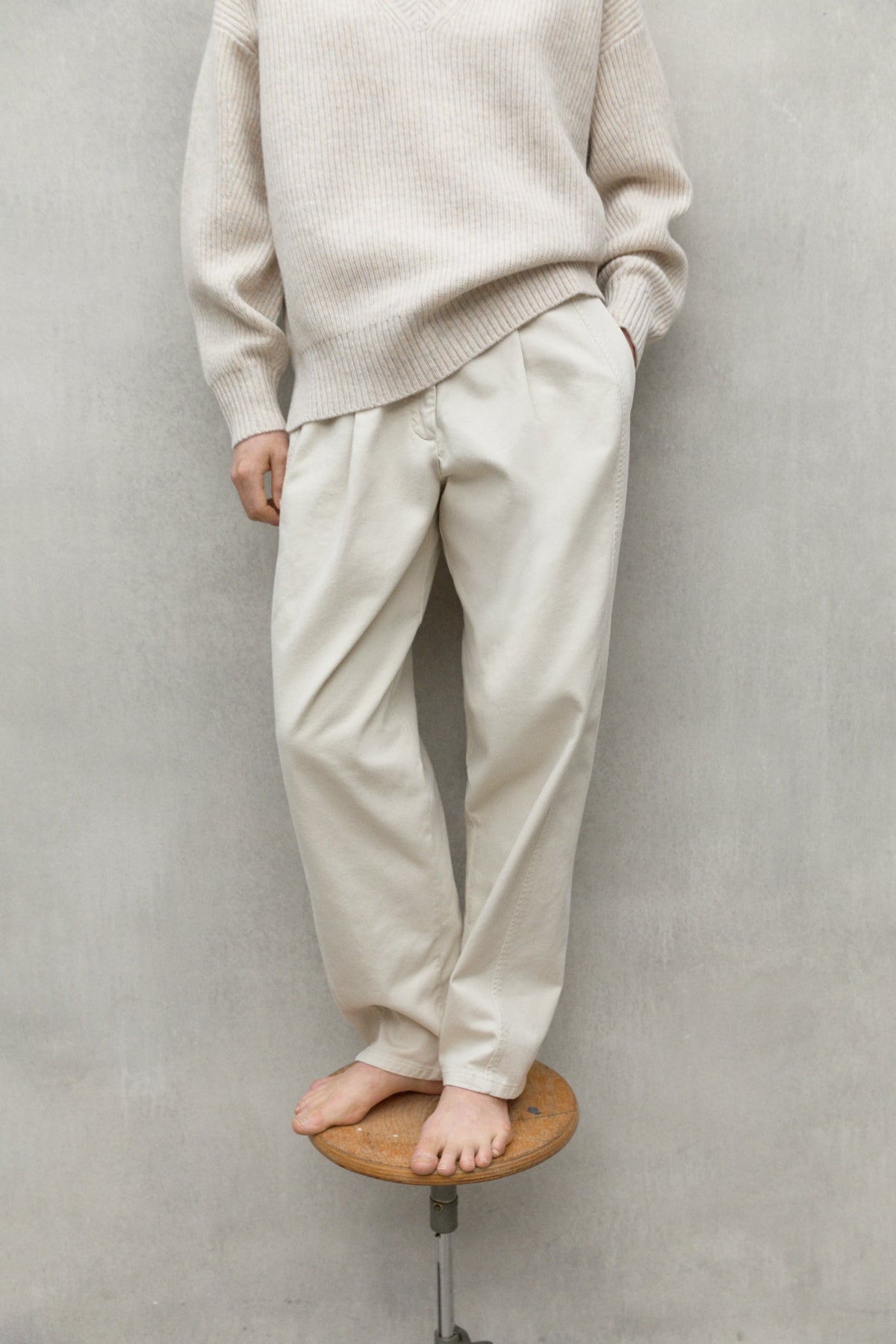 PANTALON JERTE BEIGE CLARO