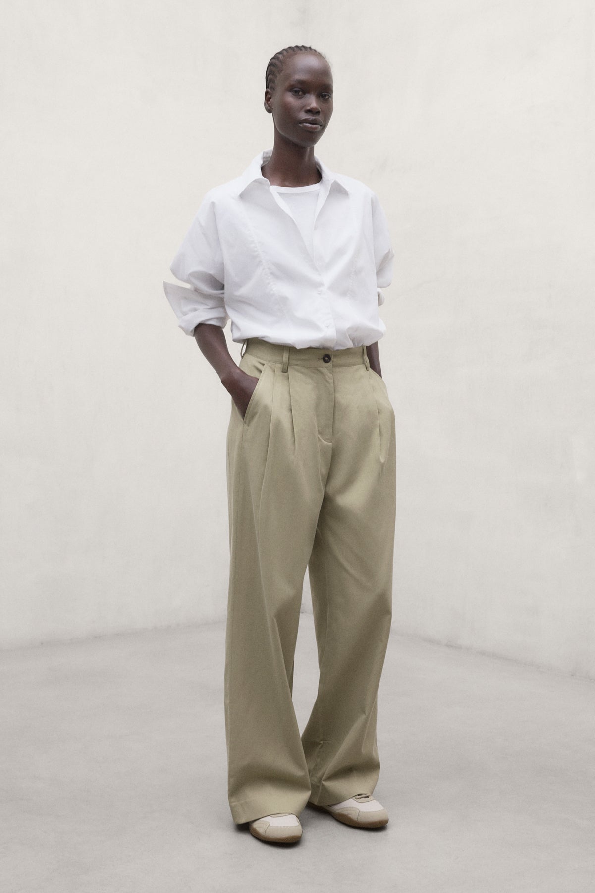 CAMEL COTTON MIEL TROUSERS