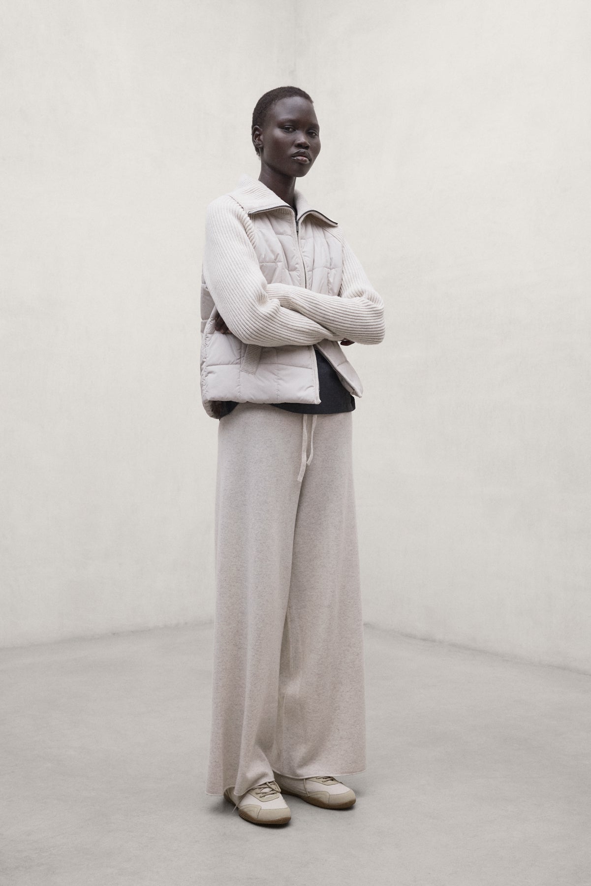 BEIGE MILLAN TROUSERS