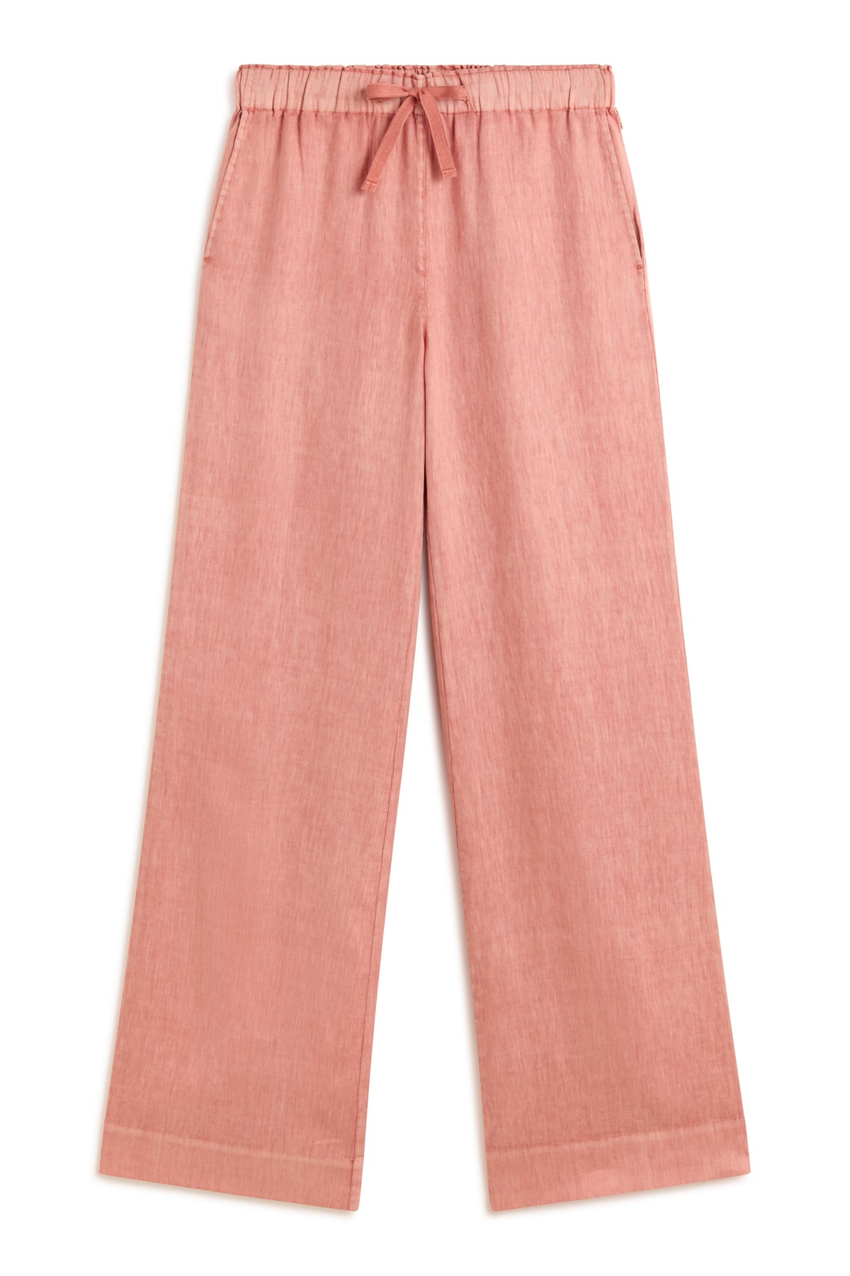 PINK MOSA LINEN TROUSERS