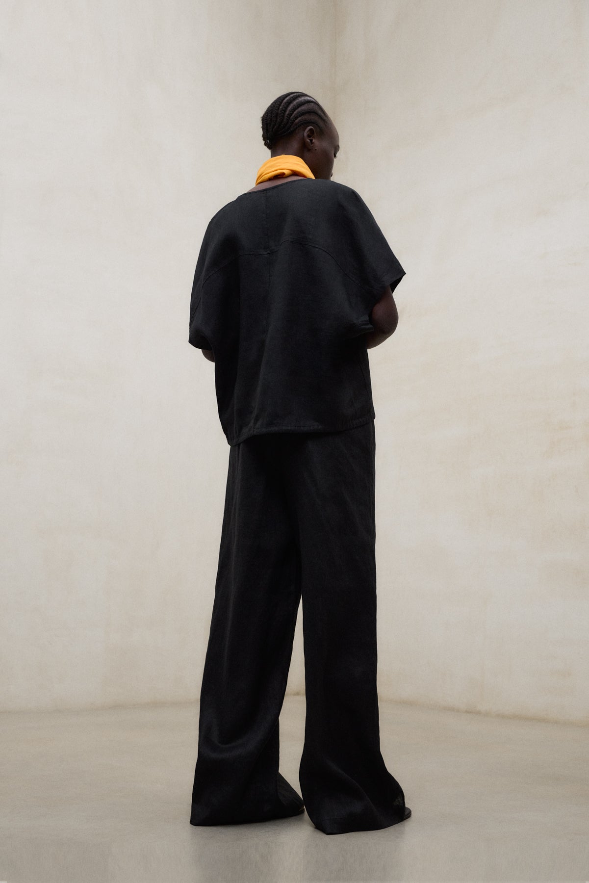 BLACK MOSSI TROUSERS