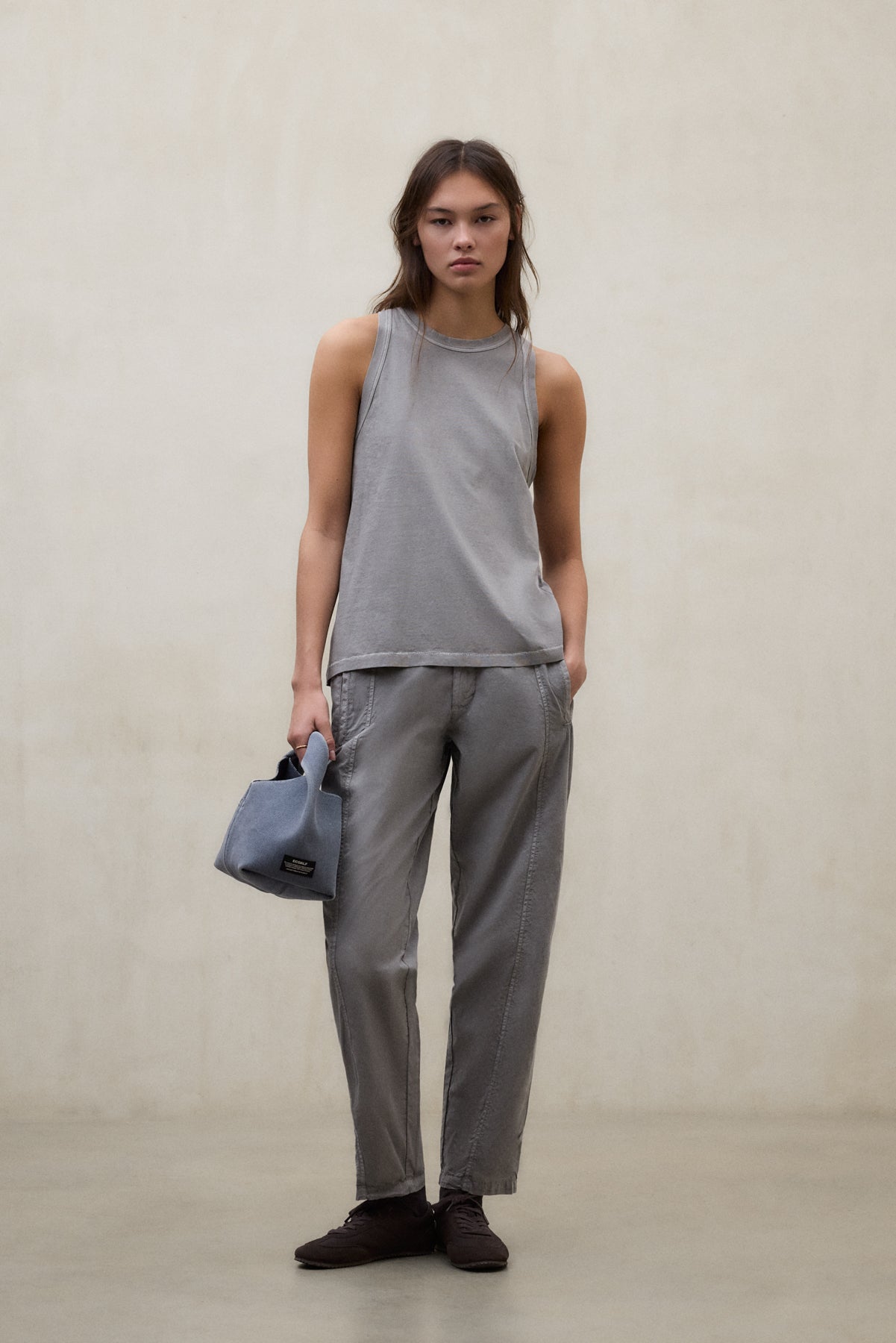 DARK GREY RIPOLL TROUSERS