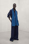 BLUE WOOL SCARF