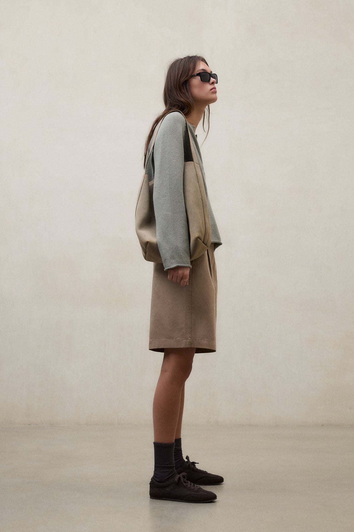 BEIGE VALENTINA SHORTS