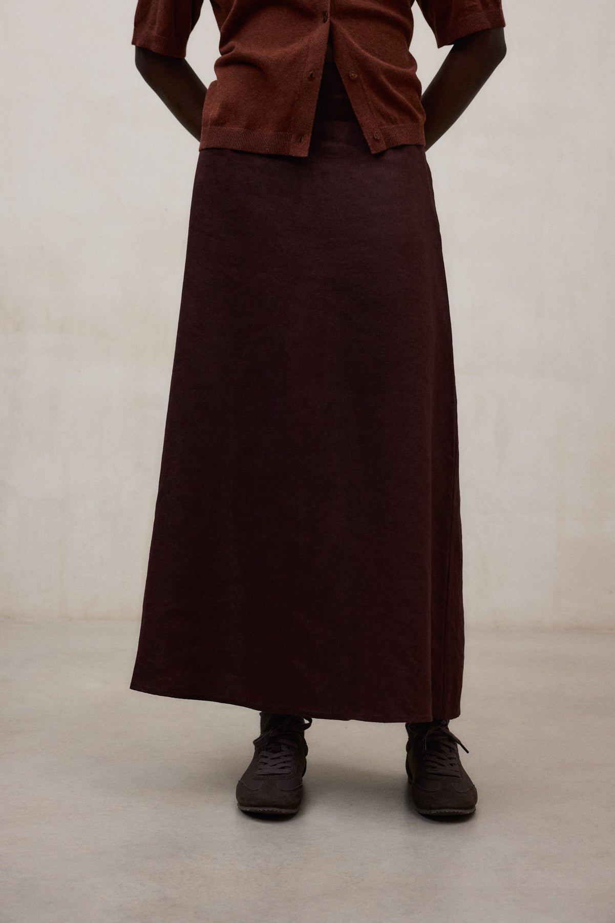 BROWN BETH SKIRT