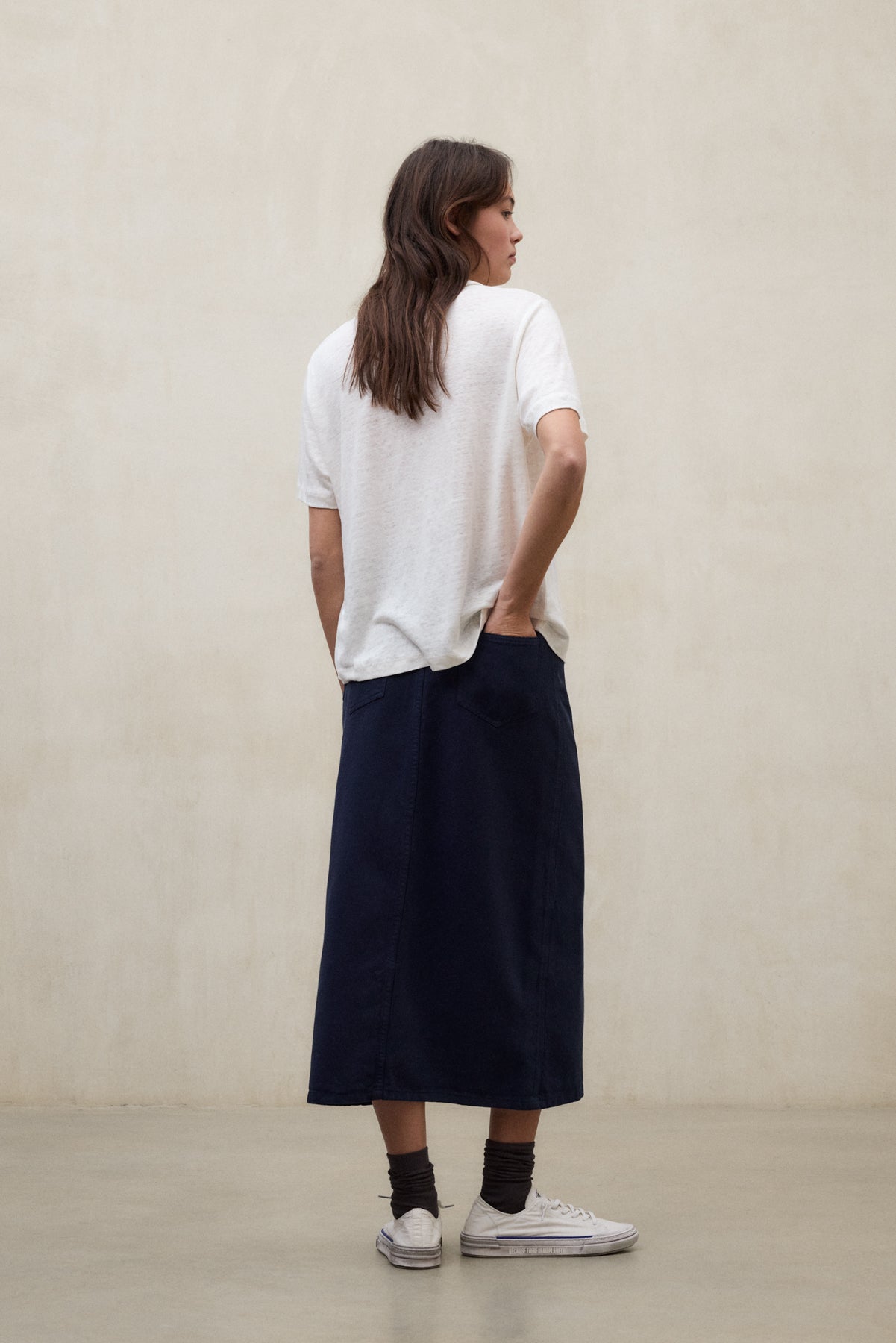 NAVY BLUE EMI SKIRT