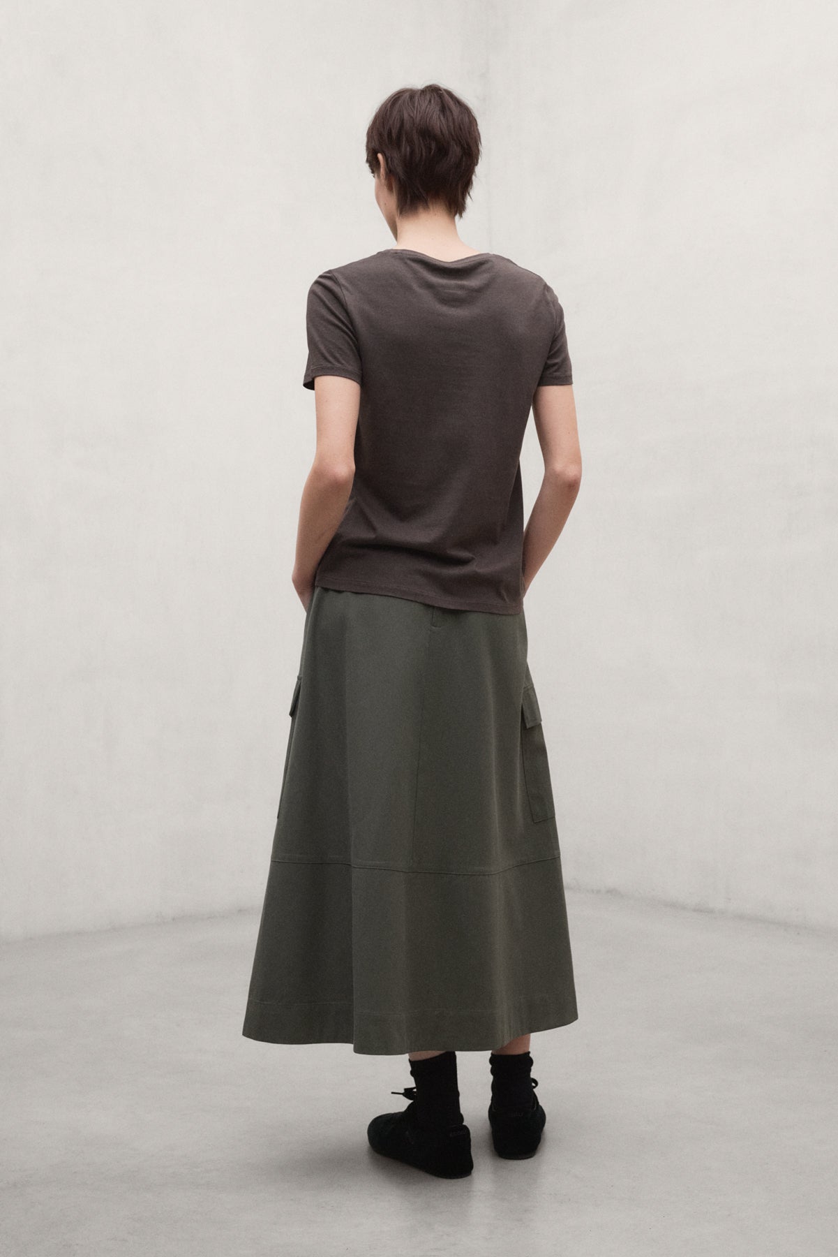 GREEN TECHNICAL COTTON KANO SKIRT