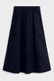 NAVY BLUE TECHNICAL COTTON KANO SKIRT
