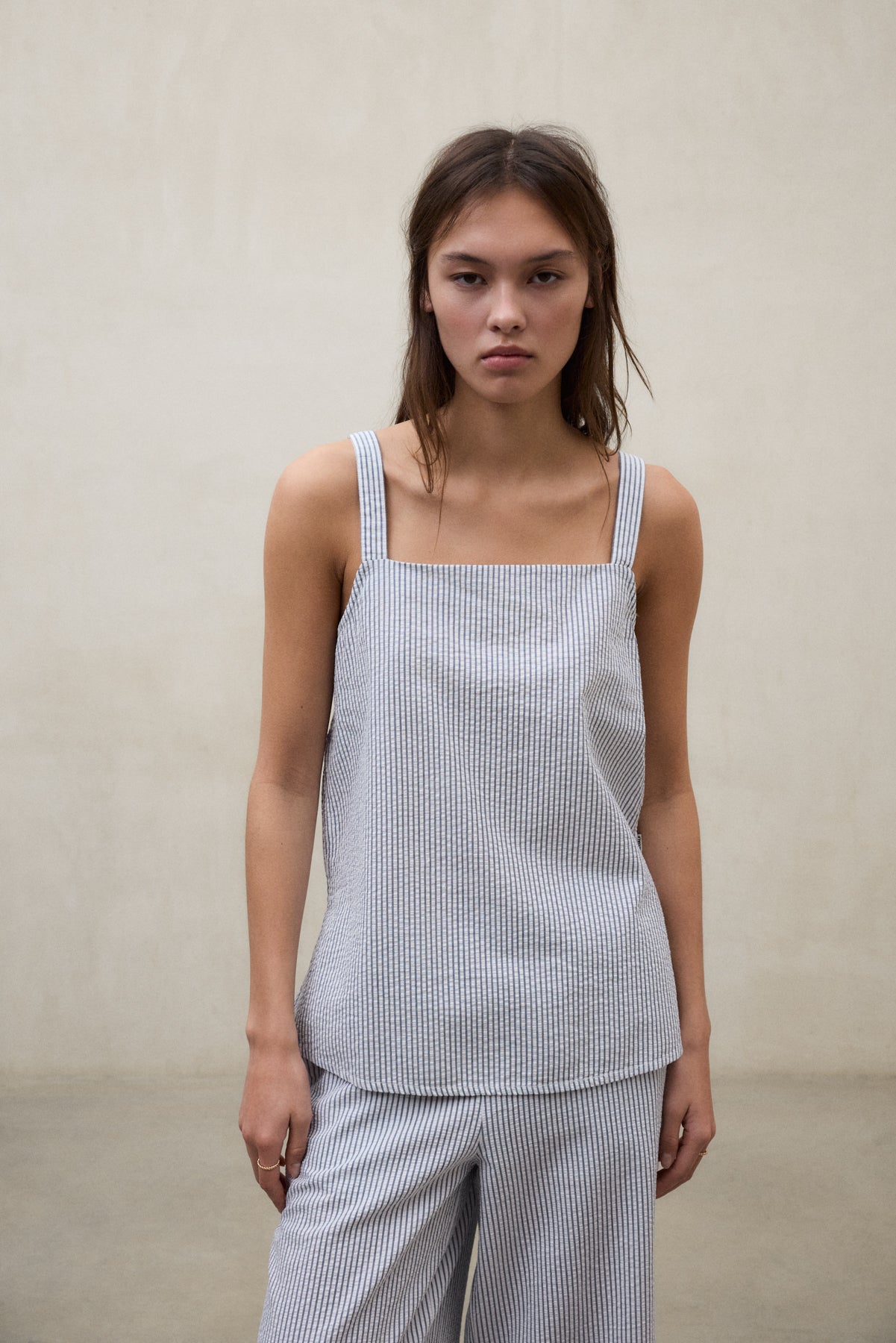 CAMISA ARIA AZUL Y BLANCO