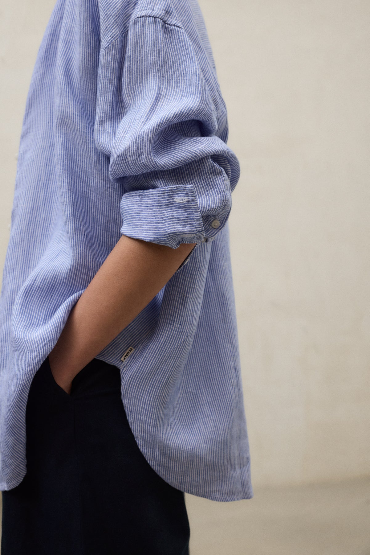 CAMISA DARIA A RAYAS AZUL