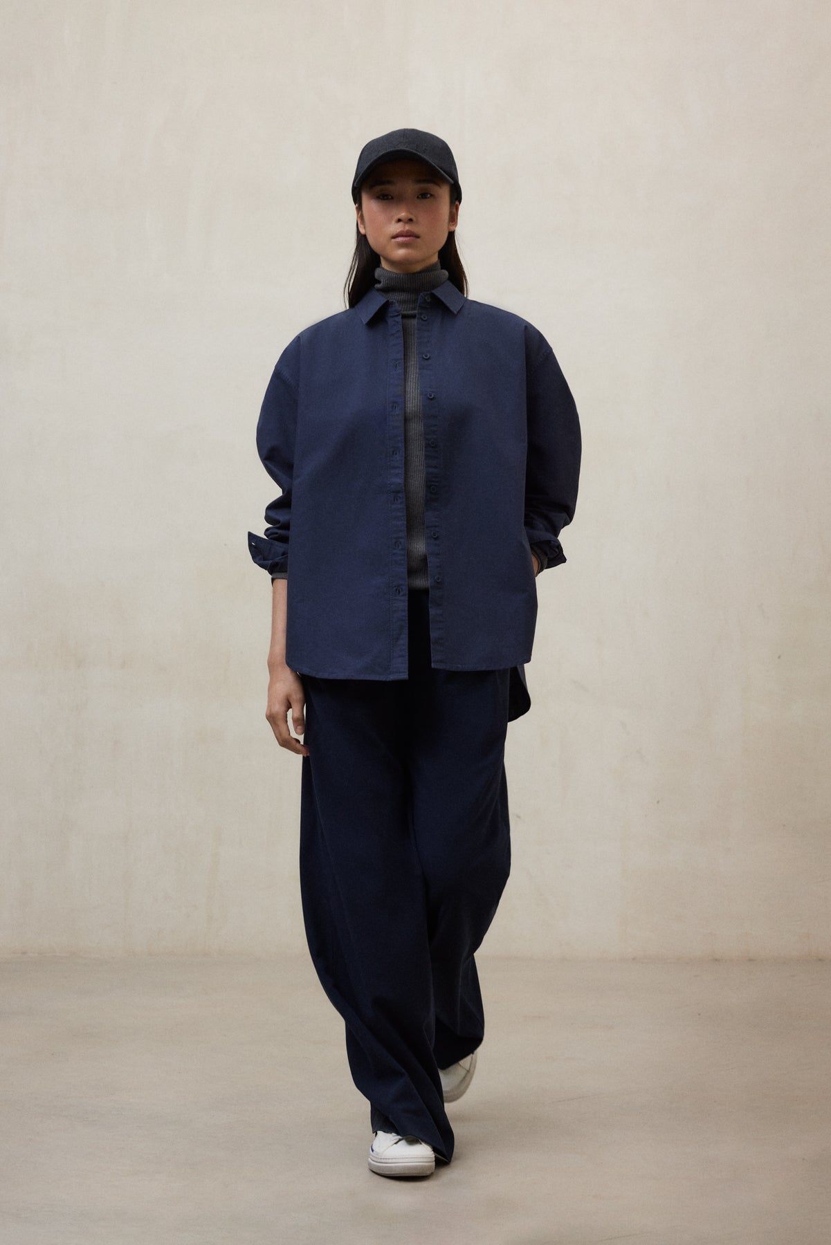 NAVY BLUE ELENA SHIRT