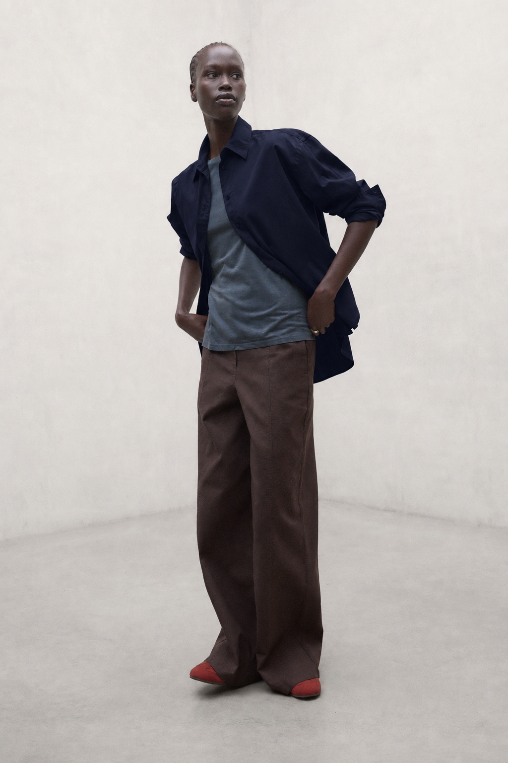 NAVY BLUE ELENA SHIRT