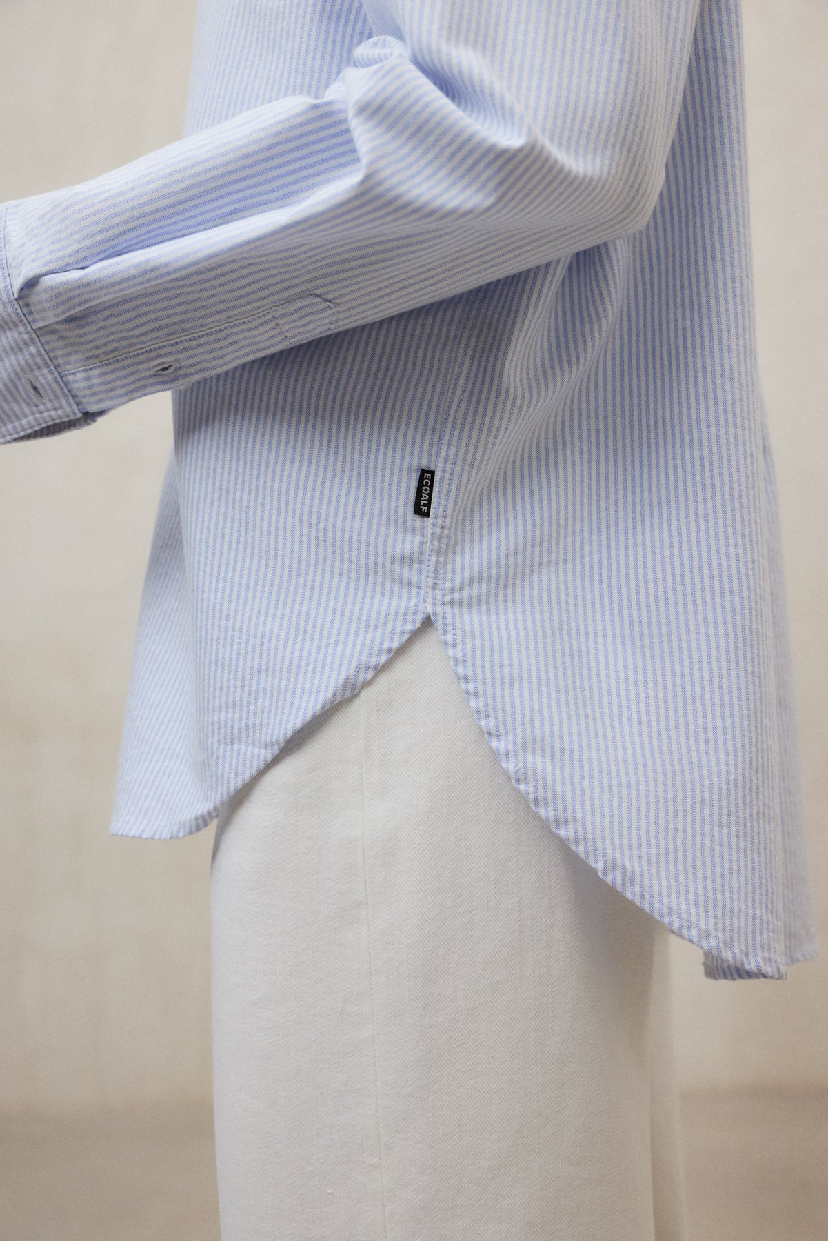 STRIPED BLUE WHITE ELENA SHIRT