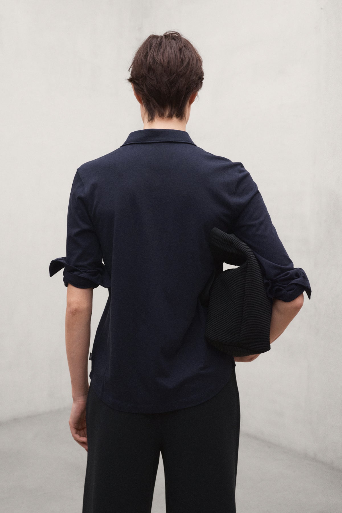 MARINEBLAUES HEMD LASA