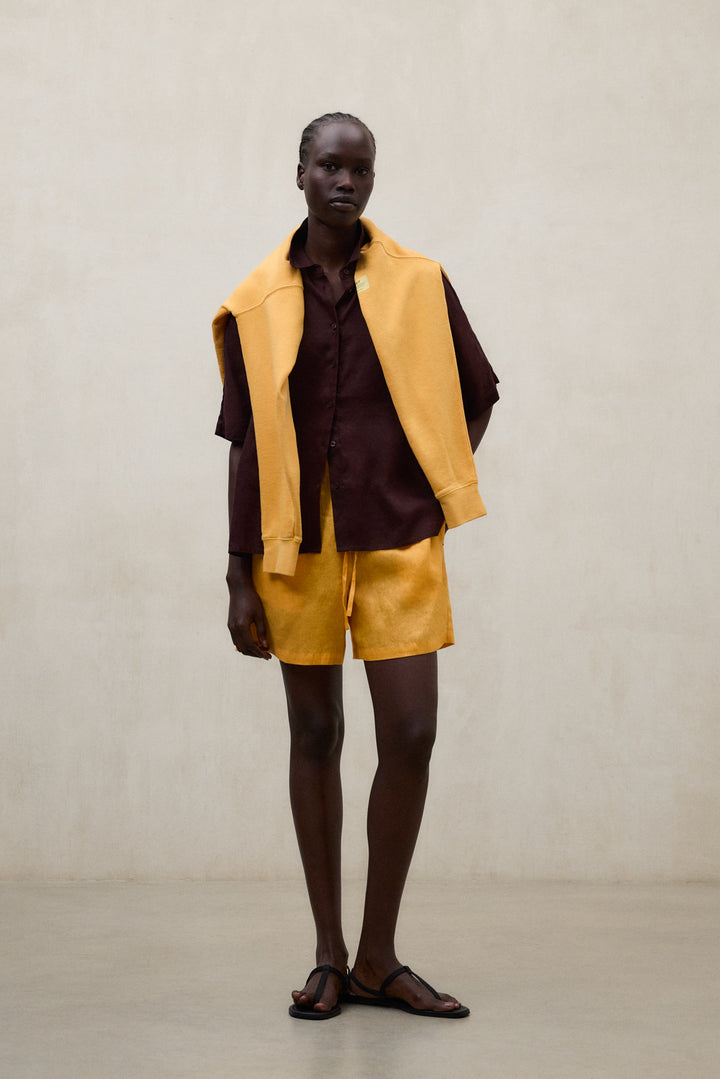 CAMISA MELANIA MARRÓN