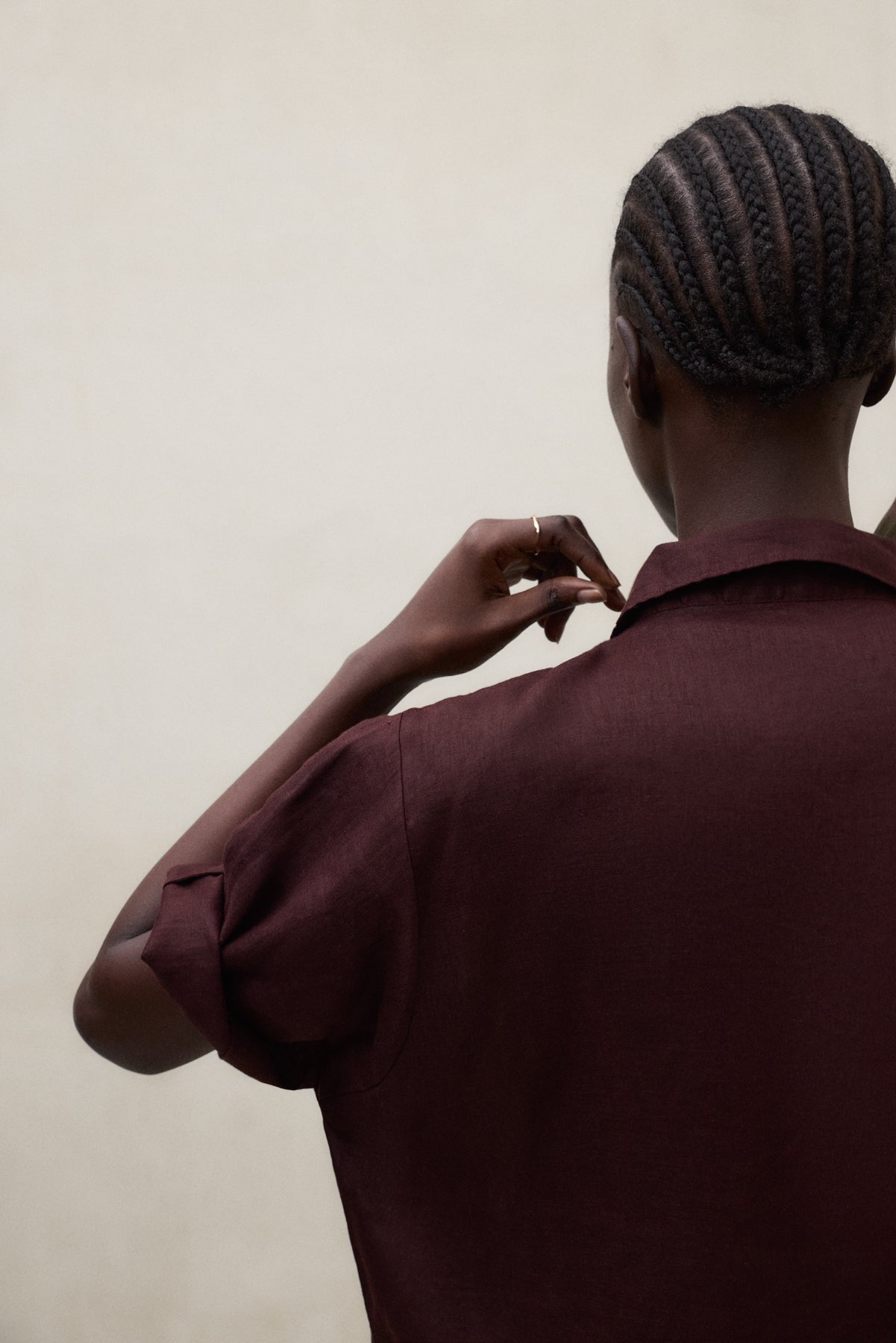 CAMISA MELANIA MARRÓN