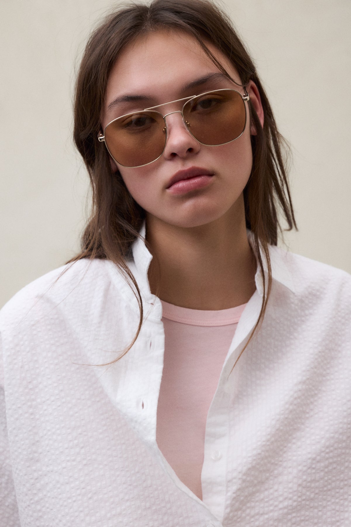 CAMISA MELANIA DE SEERSUCKER BLANCA