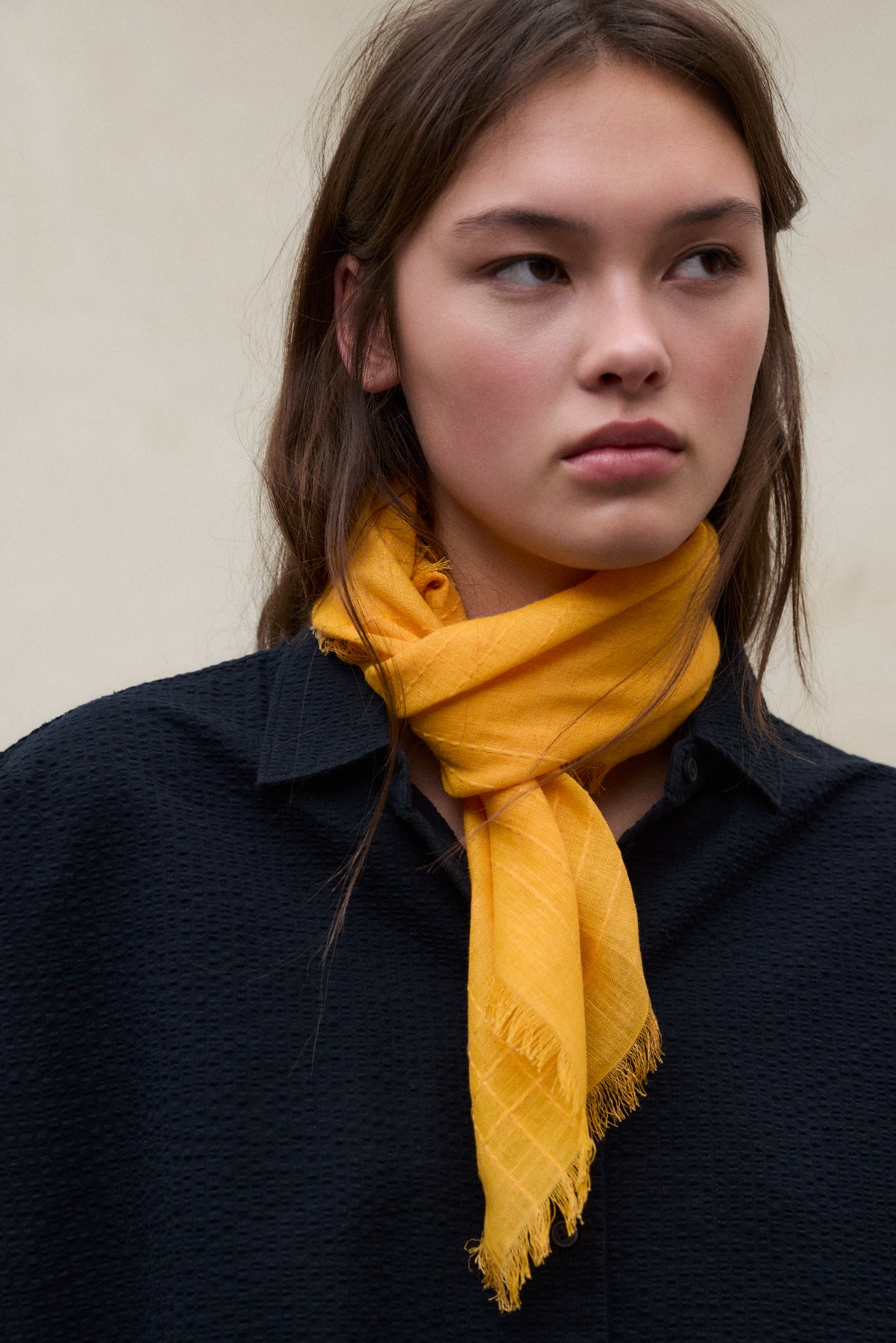 CAMISA MELANIA DE SEERSUCKER AZUL MARINO