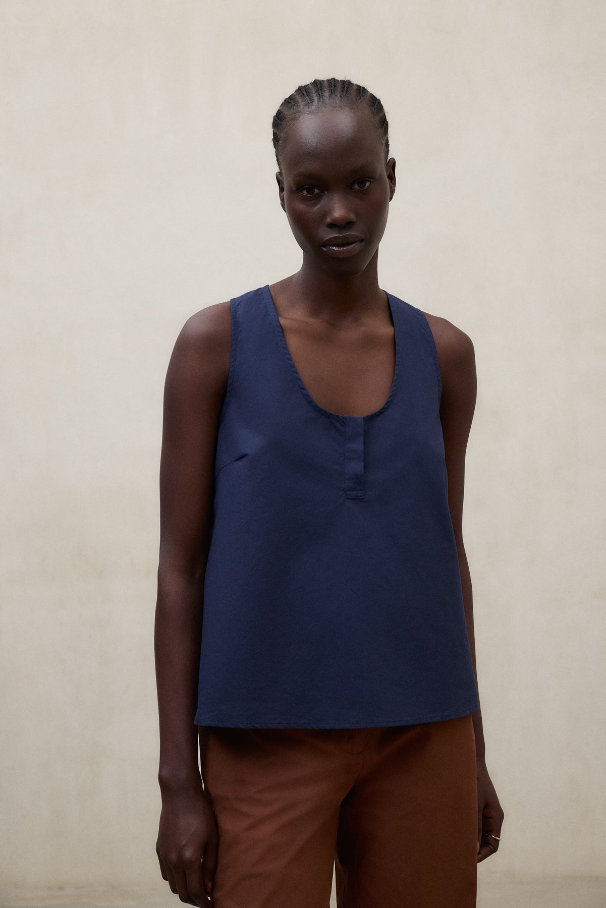 CAMISA RITA AZUL MARINO