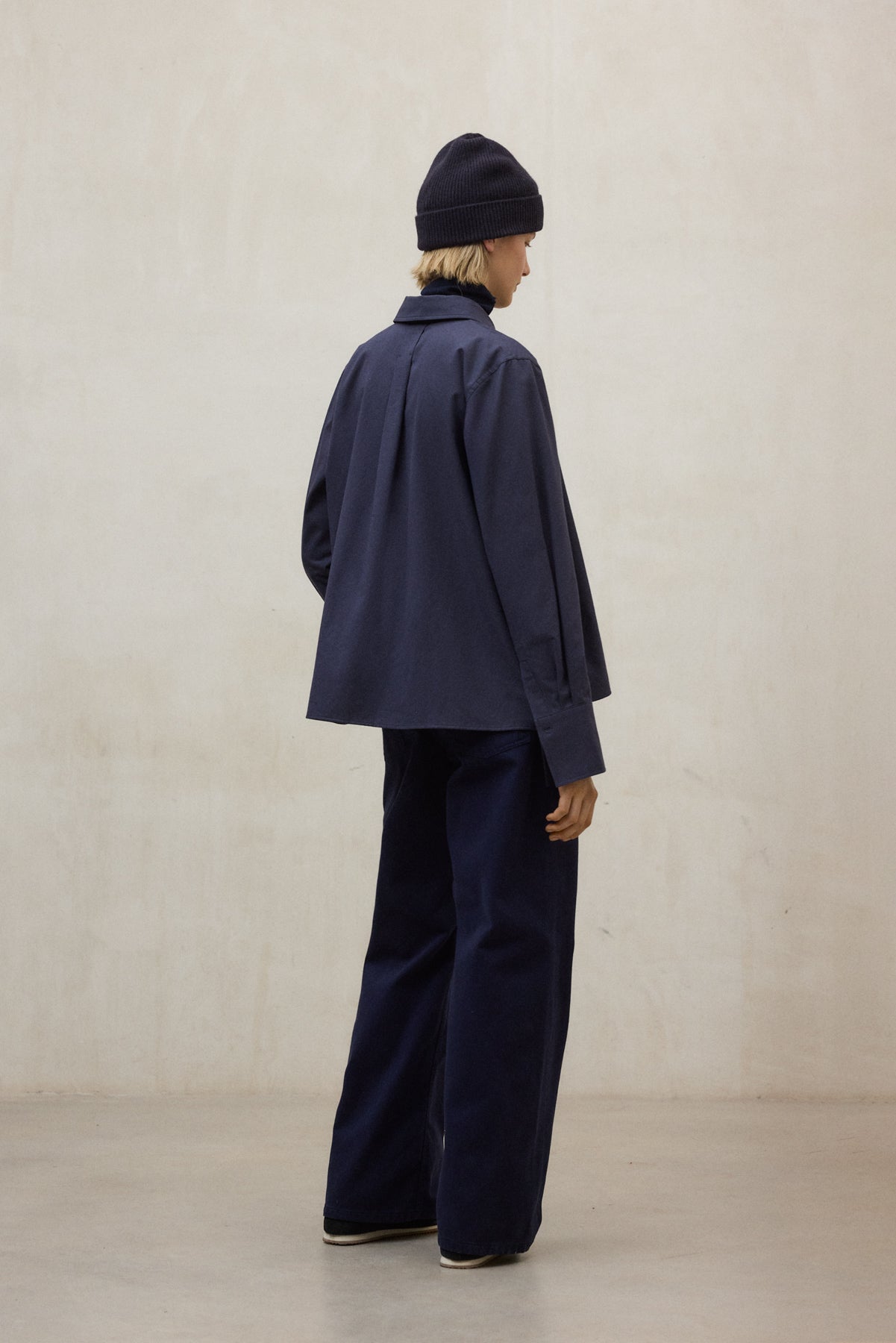 HEMD SARA MARINEBLAU