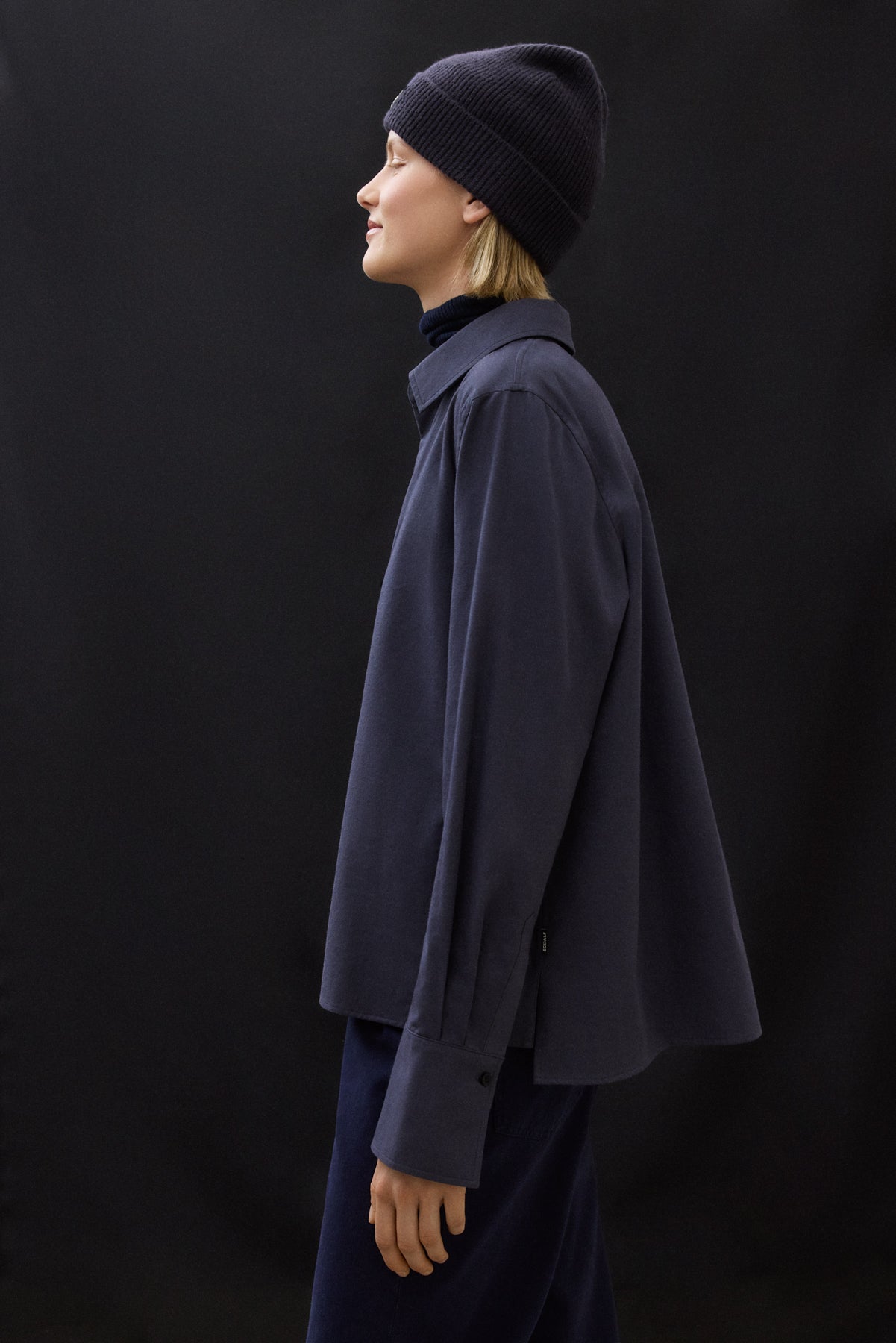 NAVY BLUE SARA SHIRT