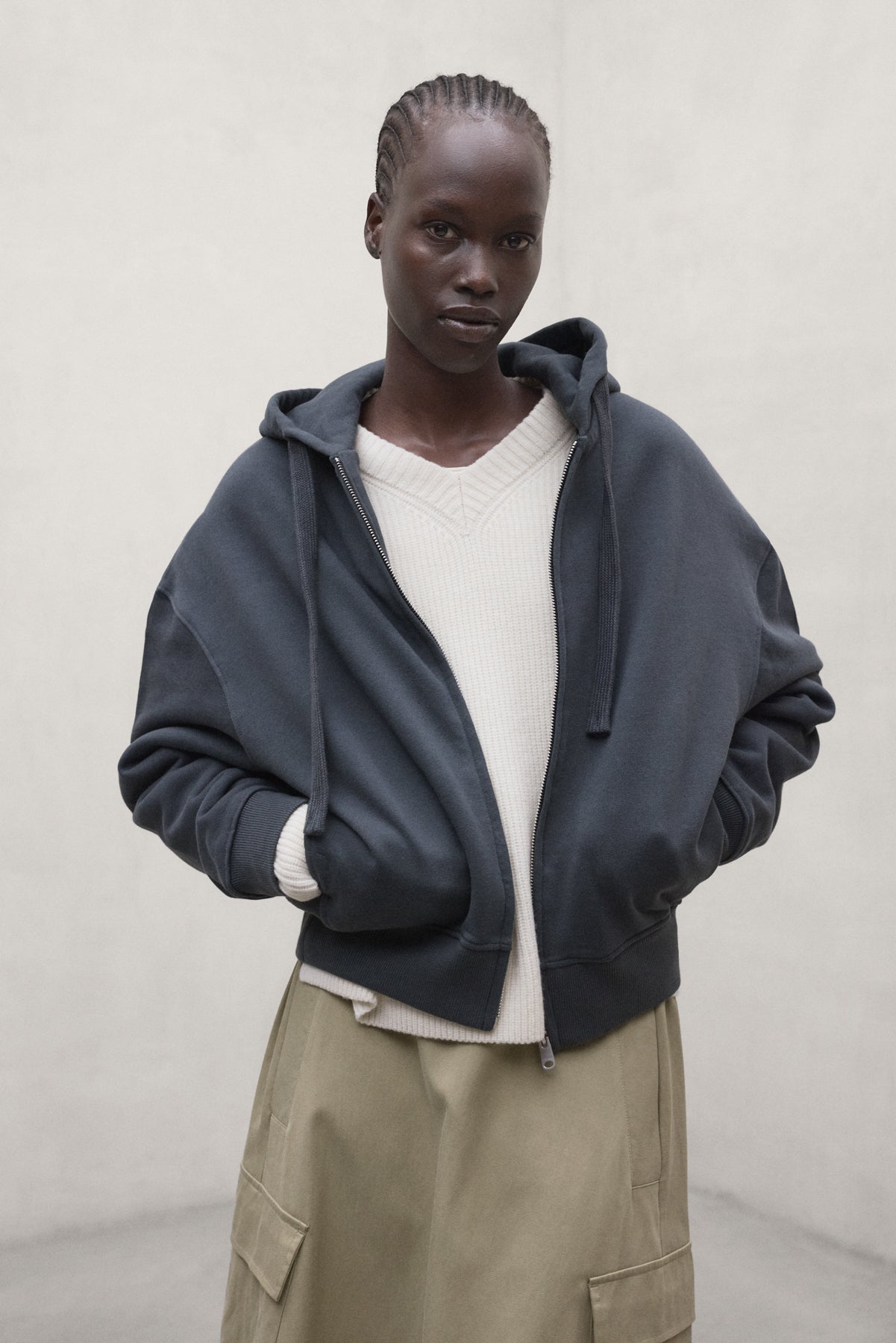 AYLLONA-Sweatshirt Khaki