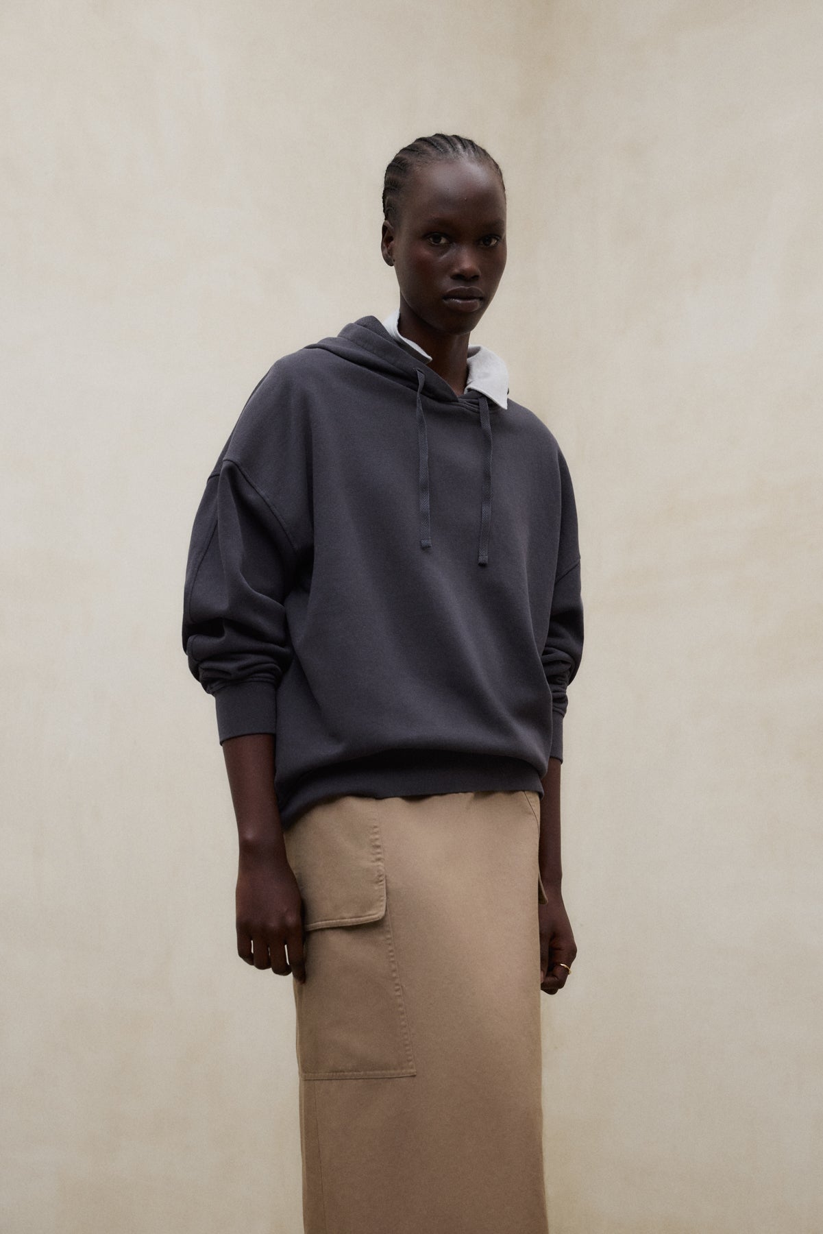 DARK GREY BIANCA HOODIE