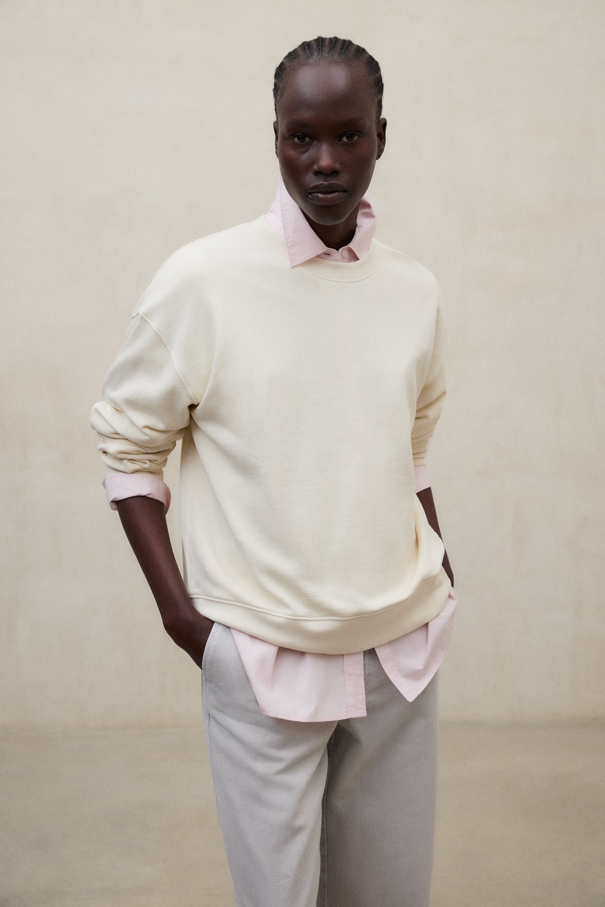 BEIGE GODOY SWEATSHIRT