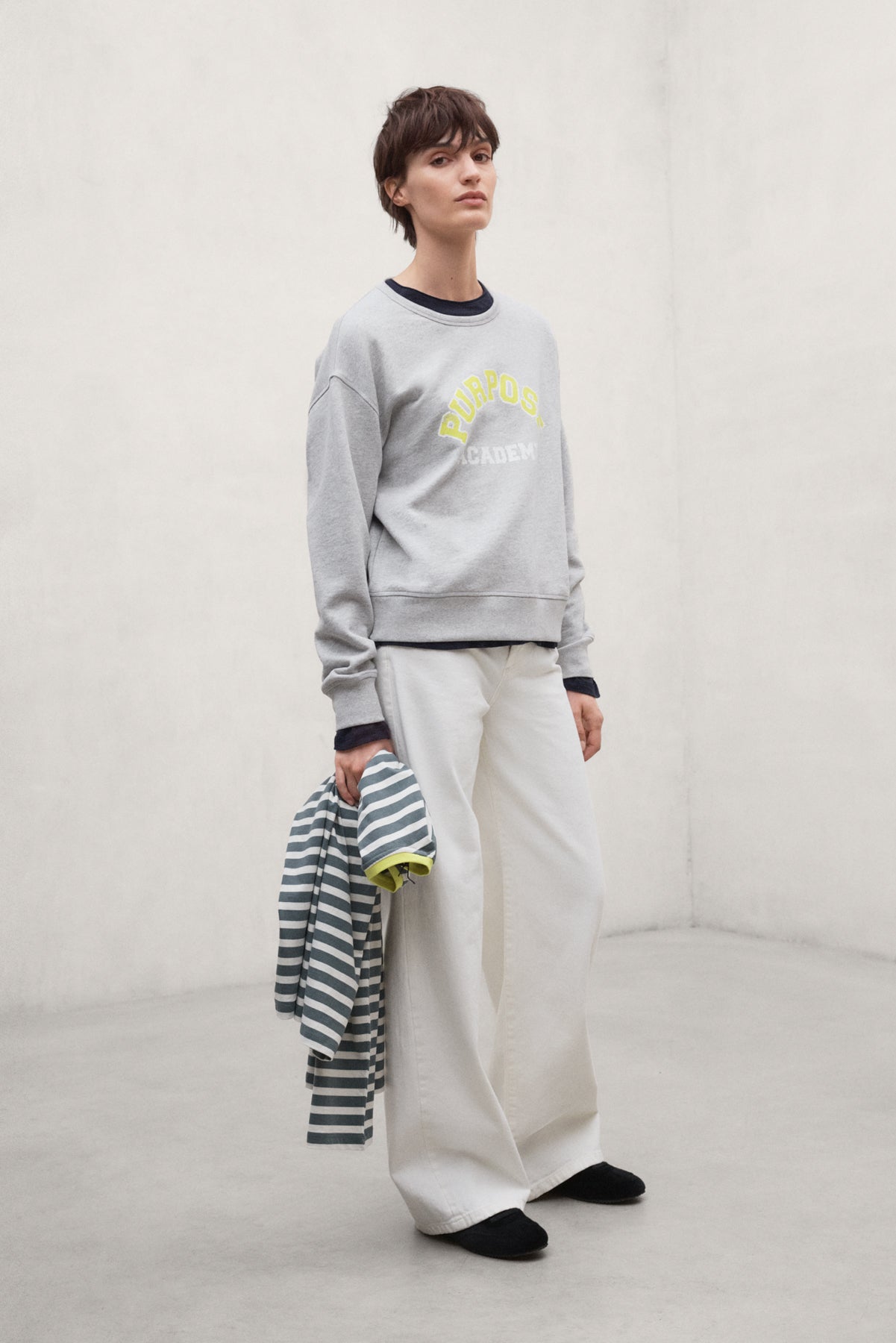SUDADERA PURPOSE GRIS