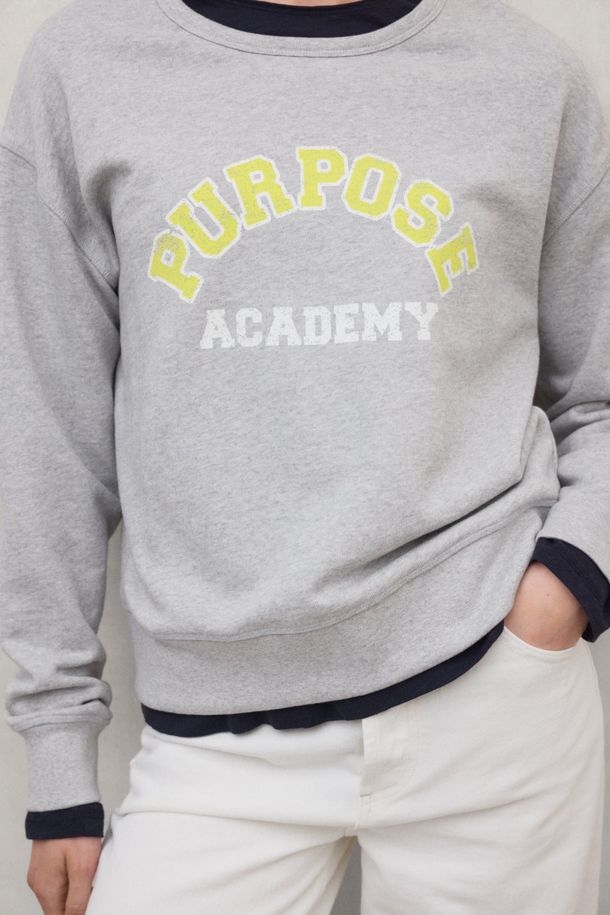 SUDADERA PURPOSE GRIS