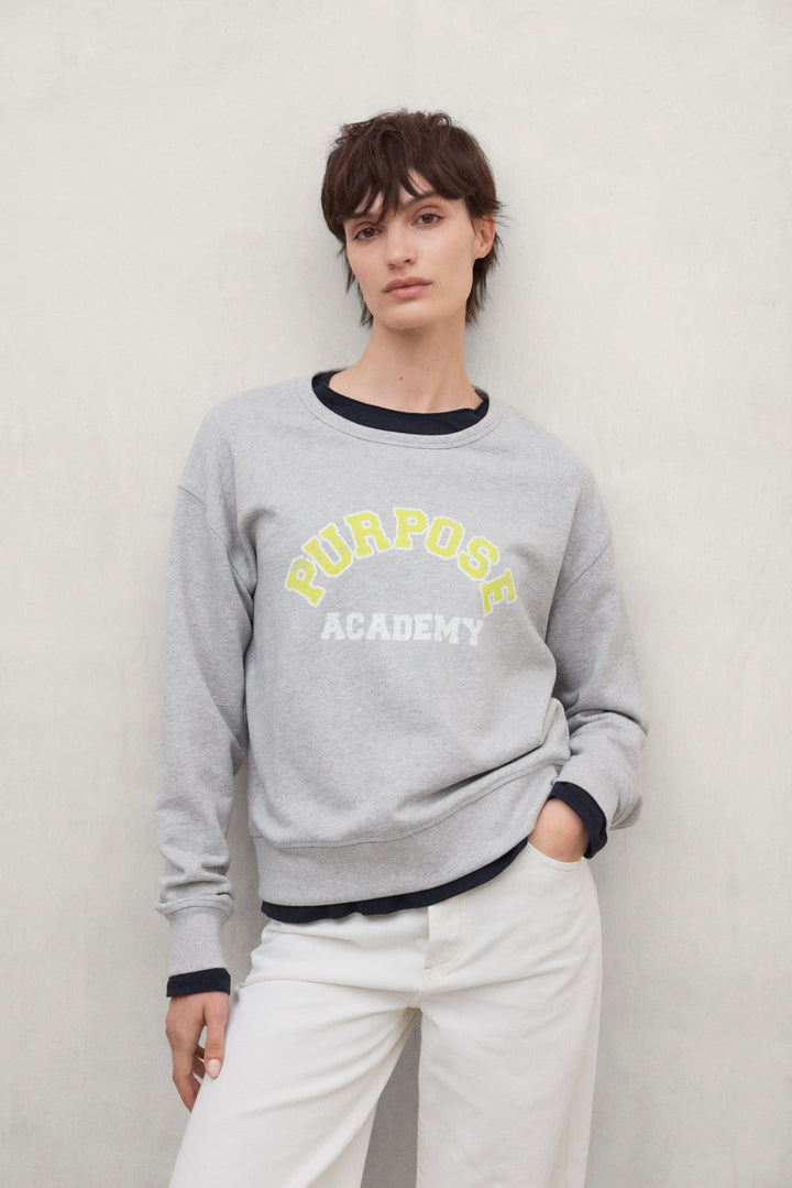 SUDADERA PURPOSE GRIS