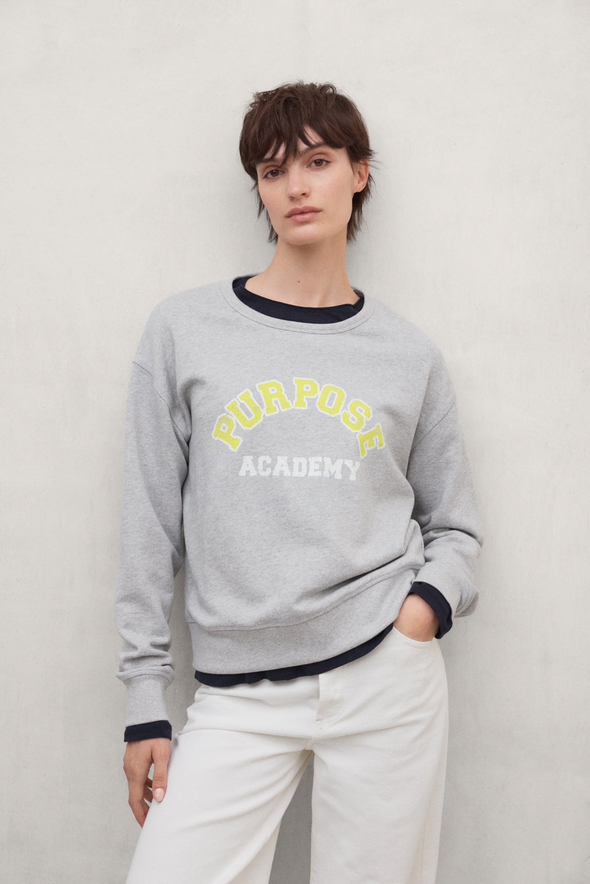 SUDADERA PURPOSE GRIS