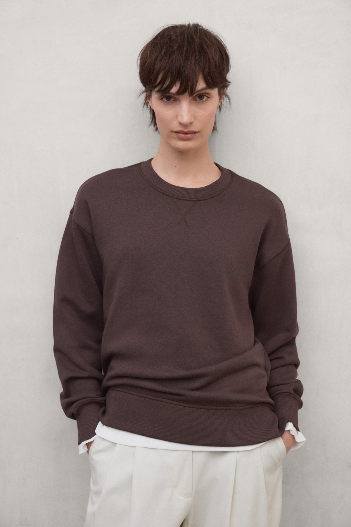 SUDADERA STORM MARRÓN