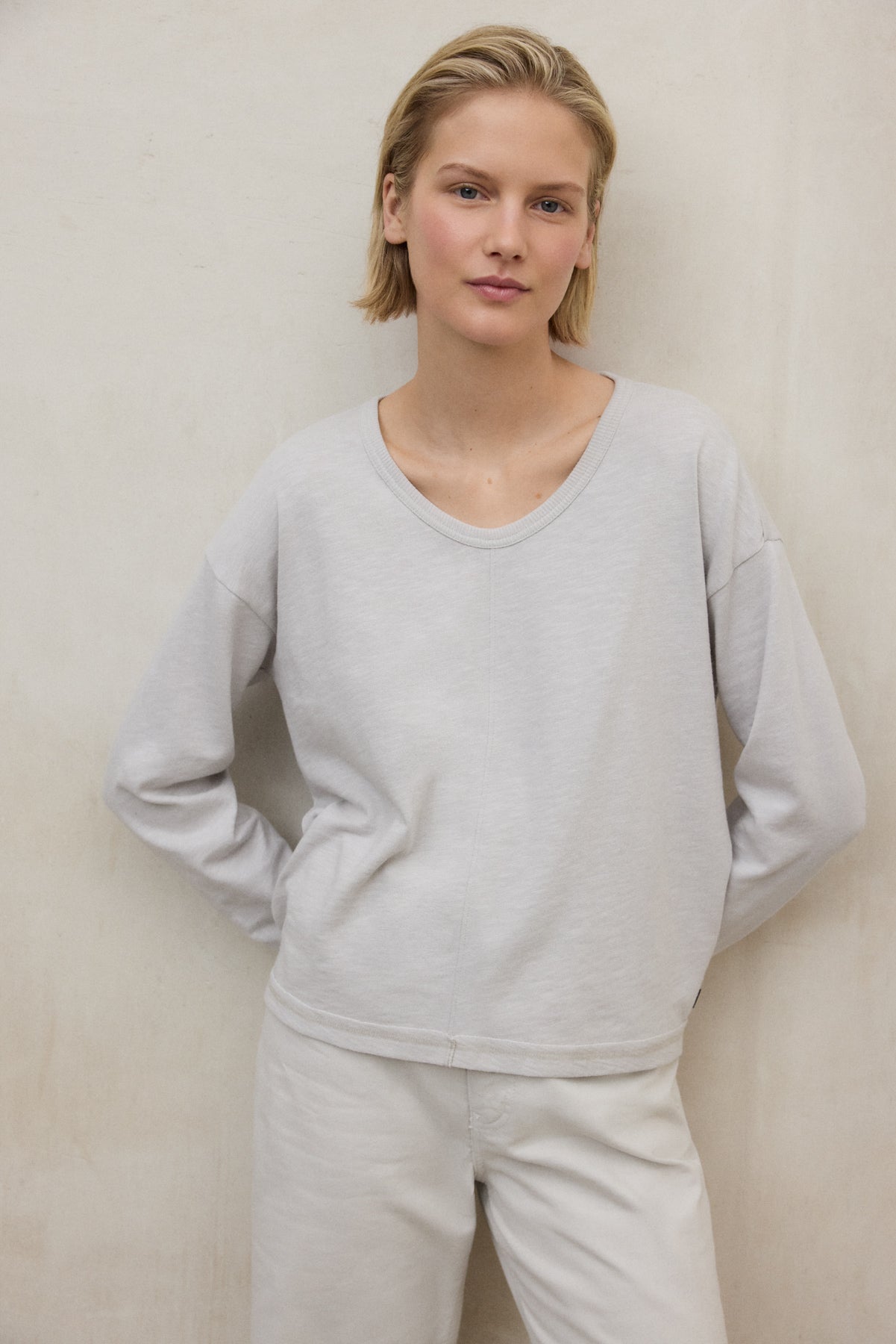 MAGLIETTA ADRAGA GRIGIO CHIARO