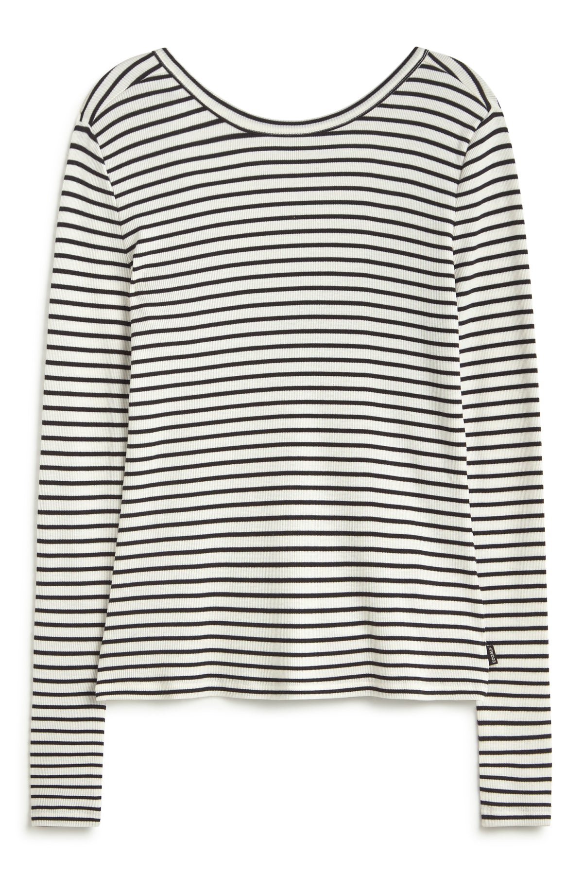 CAMISETA DE MANGA LARGA FARO A RAYAS NEGRA