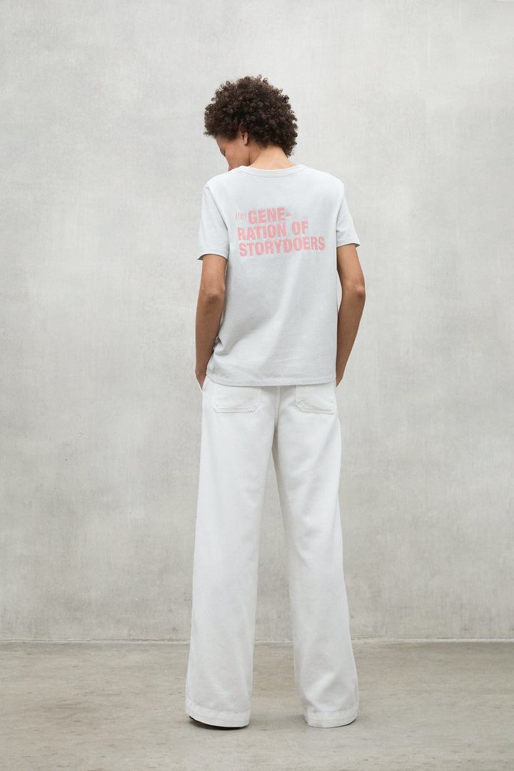 REGENERATION T-SHIRT GREY AND PINK