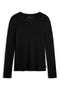 BLACK LONG-SLEEVED SINES T-SHIRT