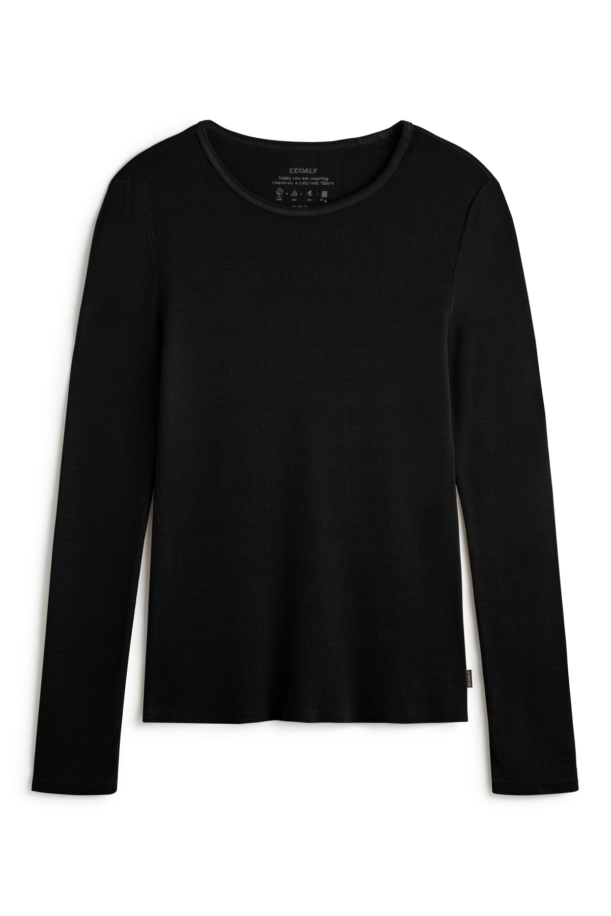 BLACK LONG-SLEEVED SINES T-SHIRT