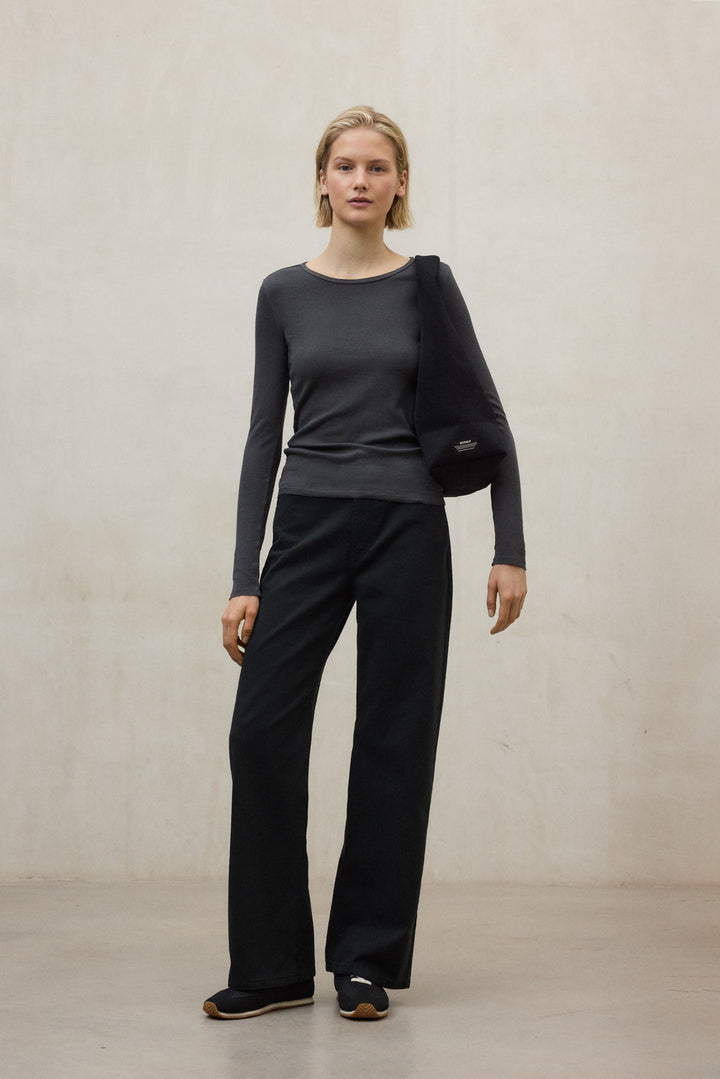 CAMISETA DE MANGA LARGA SINES VERDE OSCURA