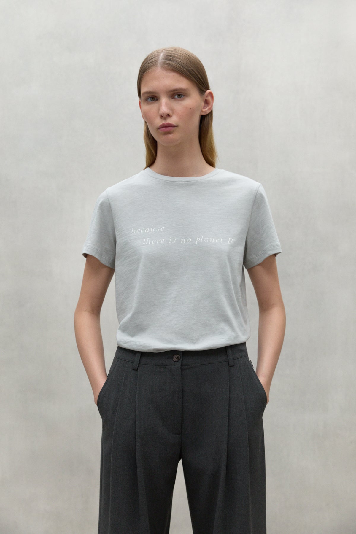 CAMISETA UCLES GRIS CLARO PARA MUJER | ECOALF