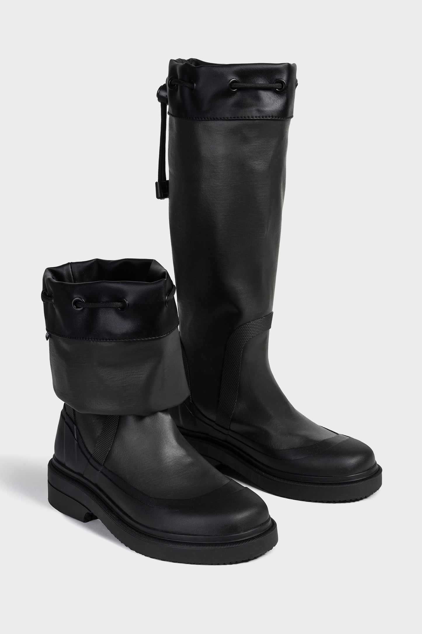 DARK GREEN ANA MARIA HIGH WELLINGTON BOOTS