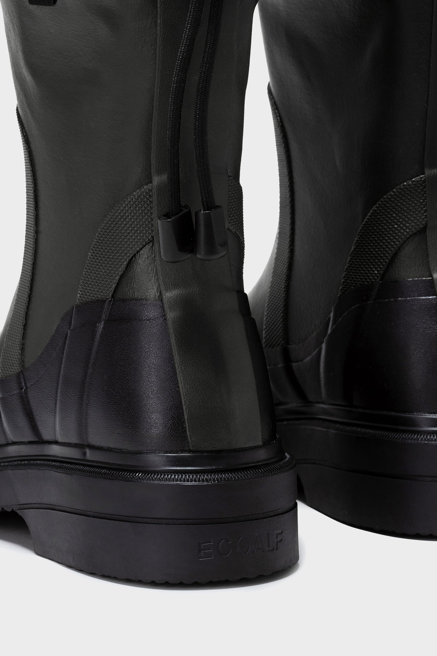DARK GREEN ANA MARIA LOW WELLINGTON BOOTS
