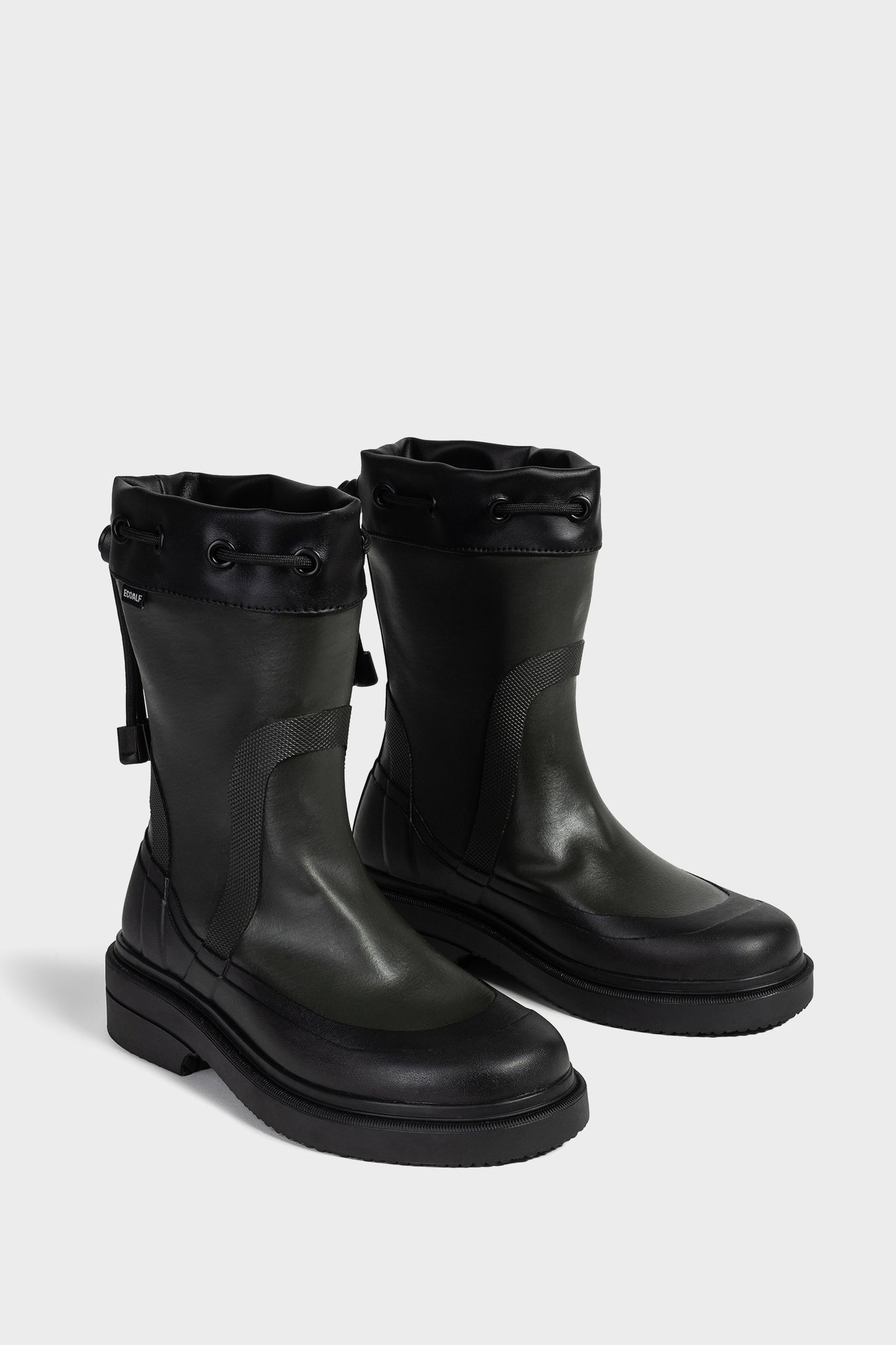 DARK GREEN ANA MARIA LOW WELLINGTON BOOTS