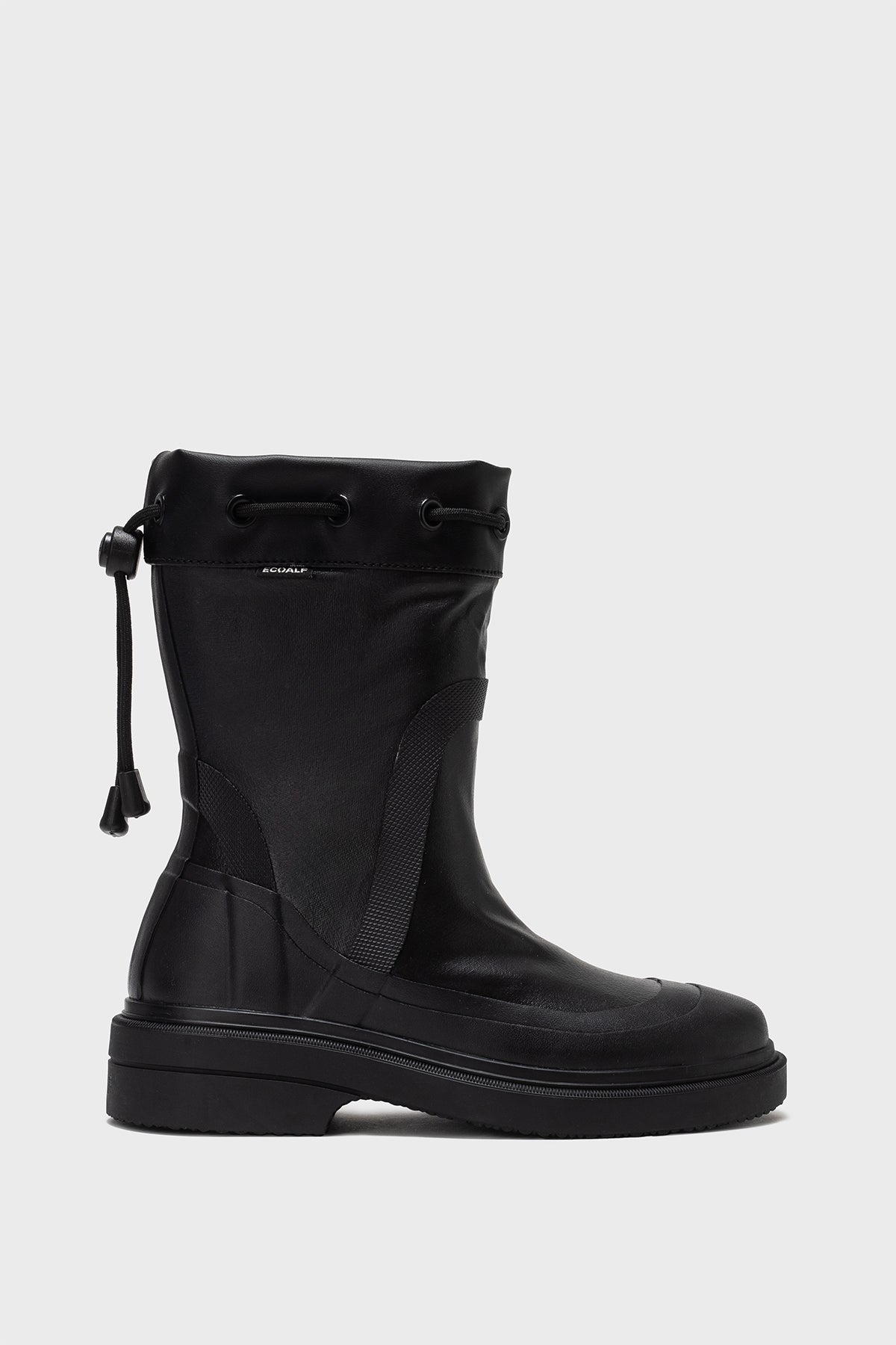 BLACK ANA MARIA LOW WELLINGTON BOOTS