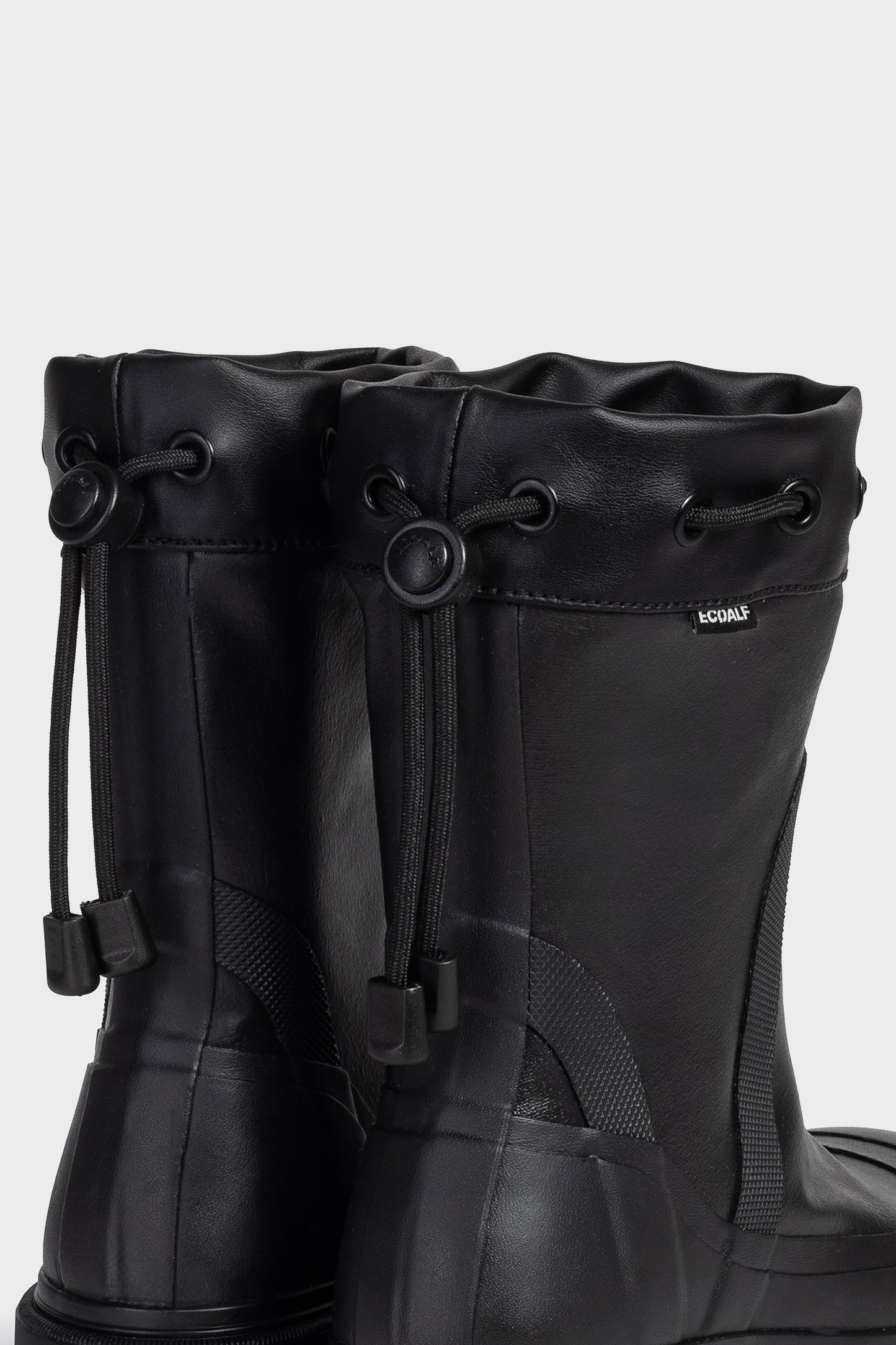 BLACK ANA MARIA LOW WELLINGTON BOOTS