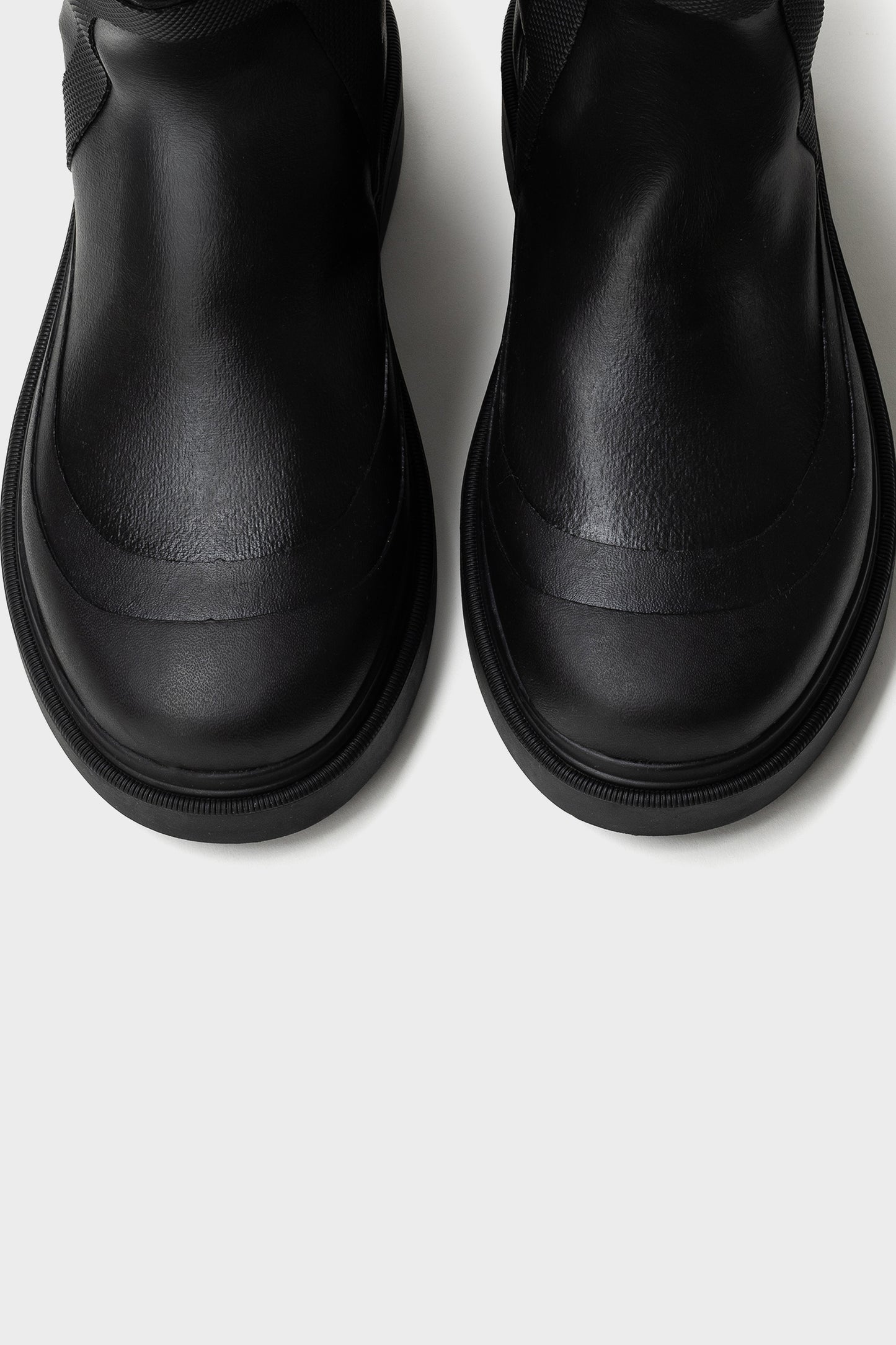BLACK ANA MARIA LOW WELLINGTON BOOTS